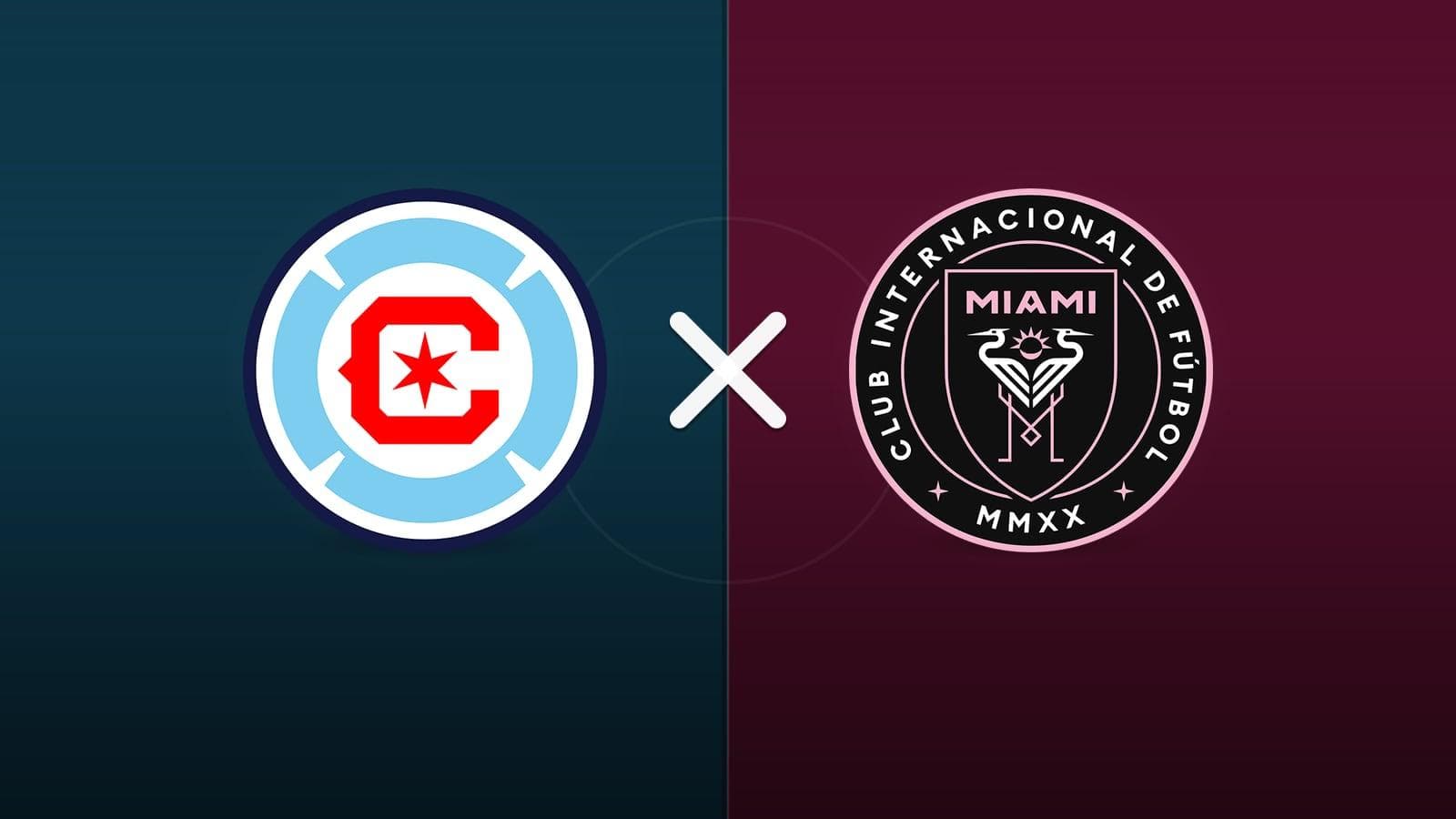 Chicago Fire x Inter Miami jogam hoje às 21h30 pela Major League Soccer. Foto: Diário 24 Horas / Montagem