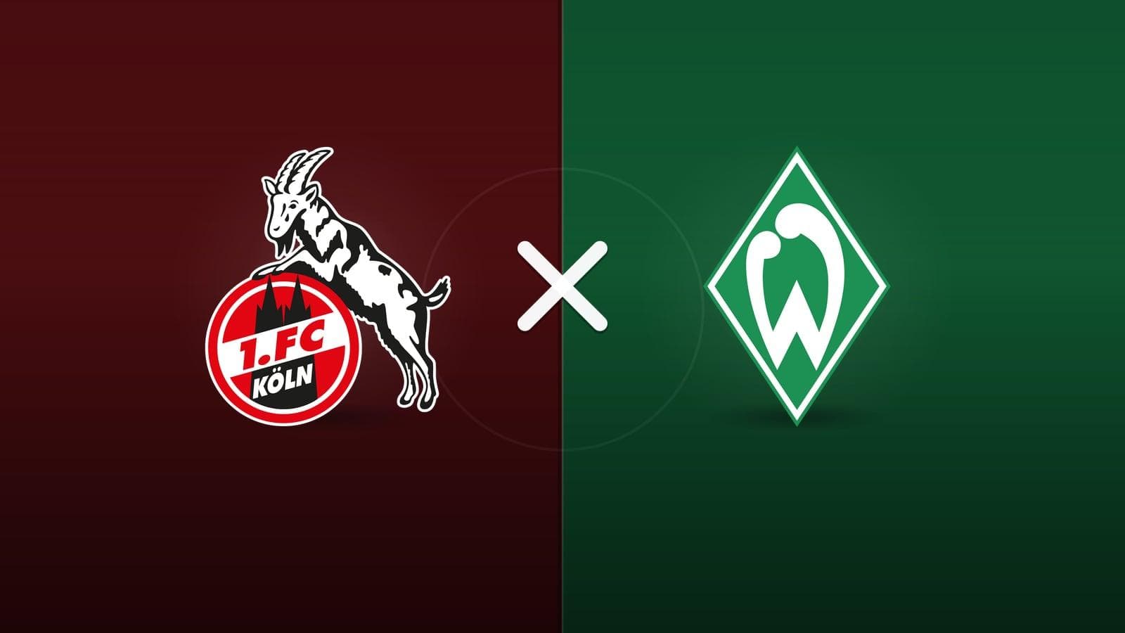 1. FC Köln x Werder Bremen jogam hoje às 13h30 pela Bundesliga. Foto: Diário 24 Horas / Montagem