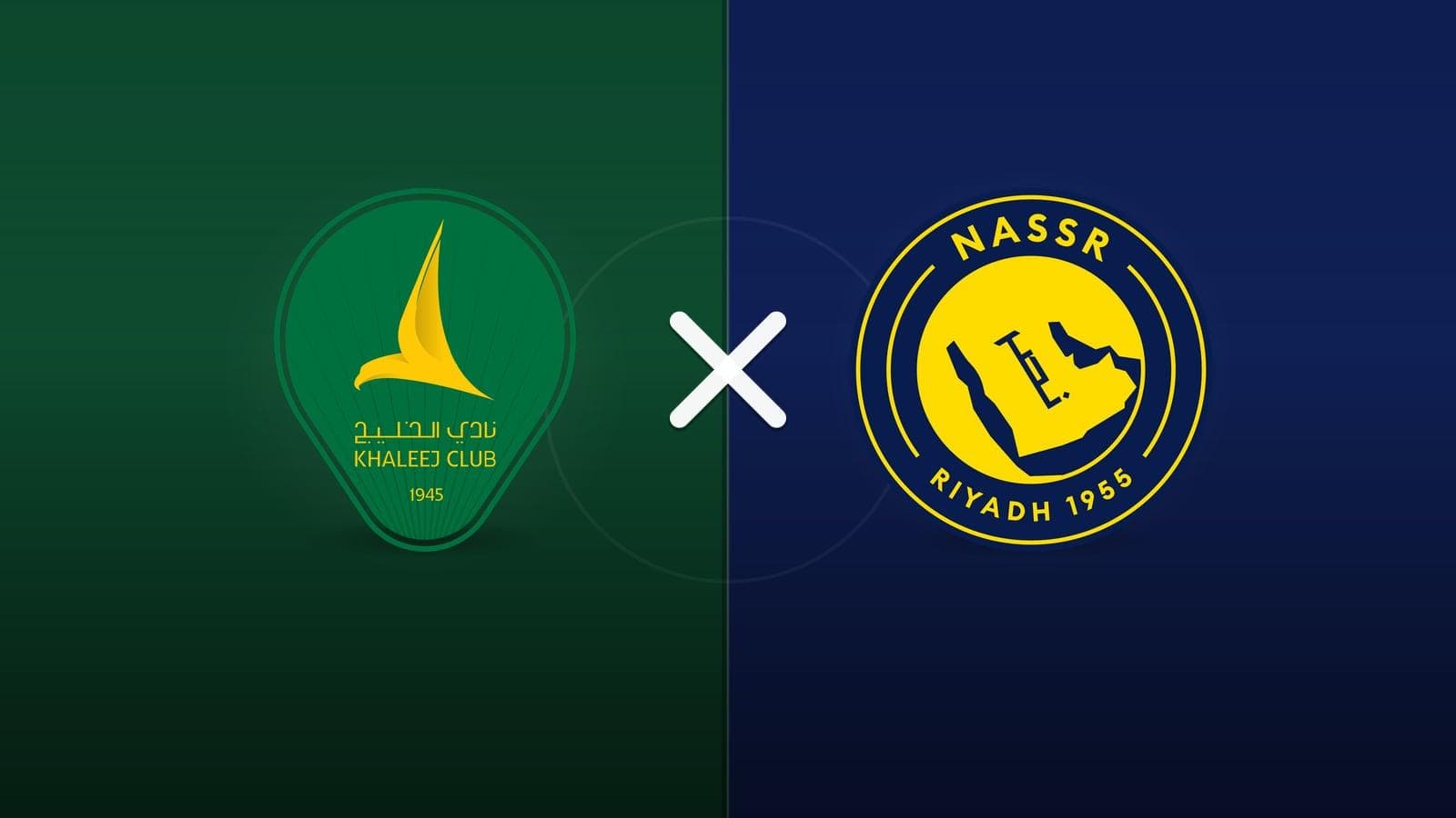 Al Khaleej Saihat x Al-Nassr jogam hoje às 15h00 pela Pro League. Foto: Diário 24 Horas / Montagem