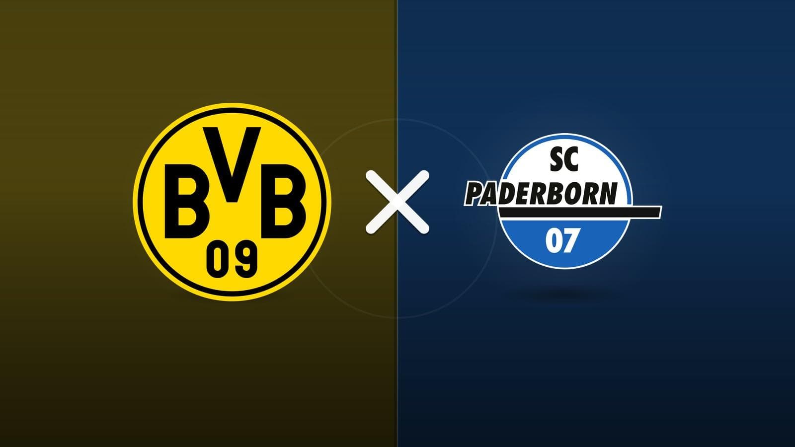 Borussia Dortmund x SC Paderborn 07 jogam hoje às 10h30 pela Bundesliga. Foto: Diário 24 Horas / Montagem