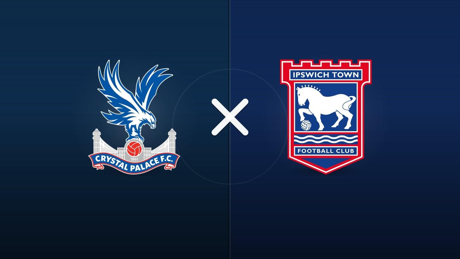 Crystal Palace x Ipswich jogam hoje às 11h00 pela Premier League. Foto: Diário 24 Horas / Montagem