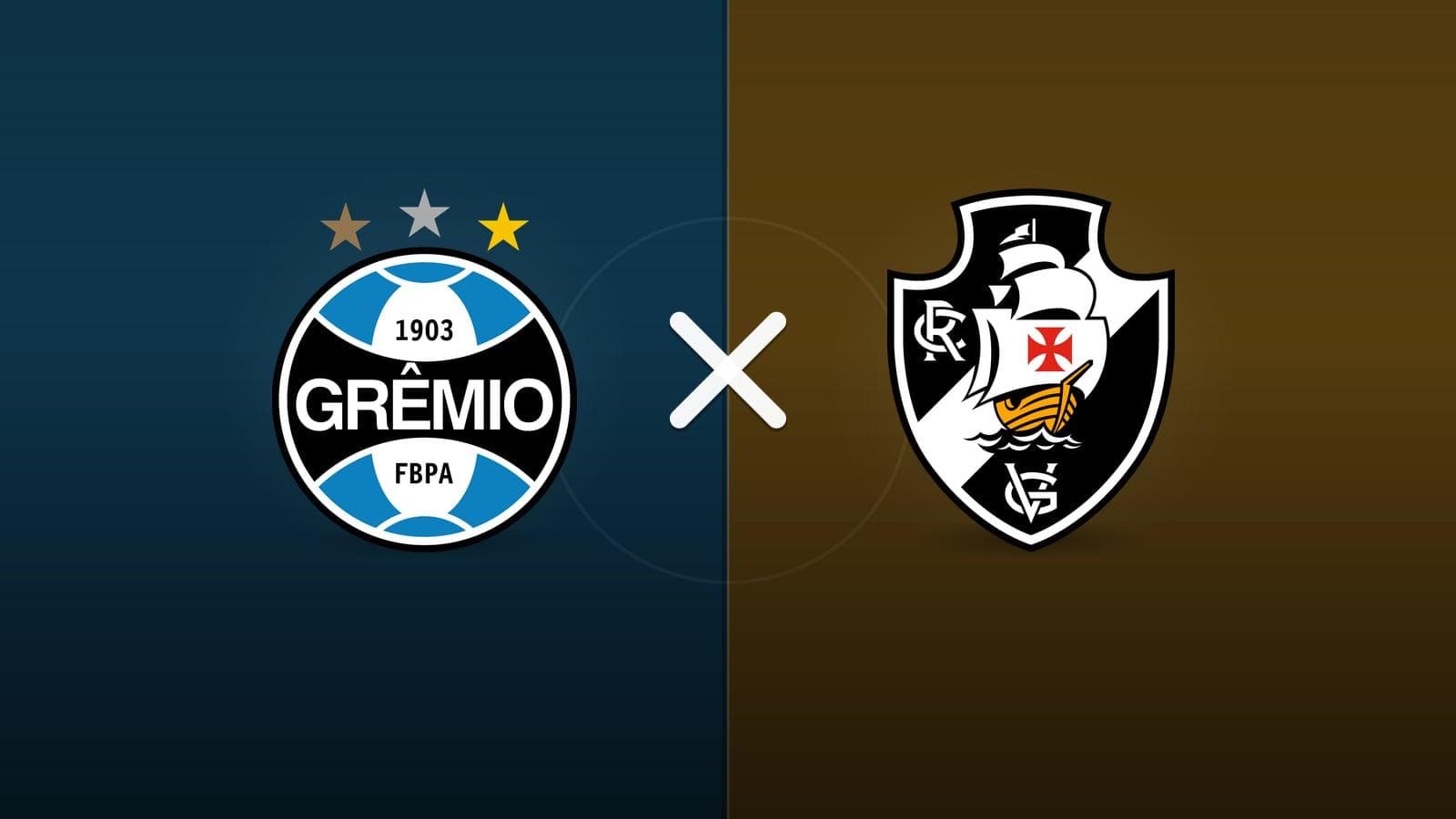 Grêmio x Vasco jogam hoje às 16h00 pela Serie A. Foto: Diário 24 Horas / Montagem
