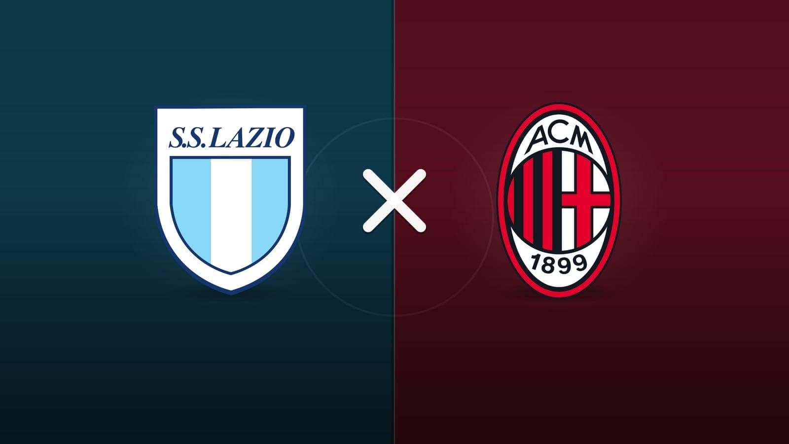 Lazio x Milan jogam hoje às 13h00 pela Serie A. Foto: Diário 24 Horas / Montagem