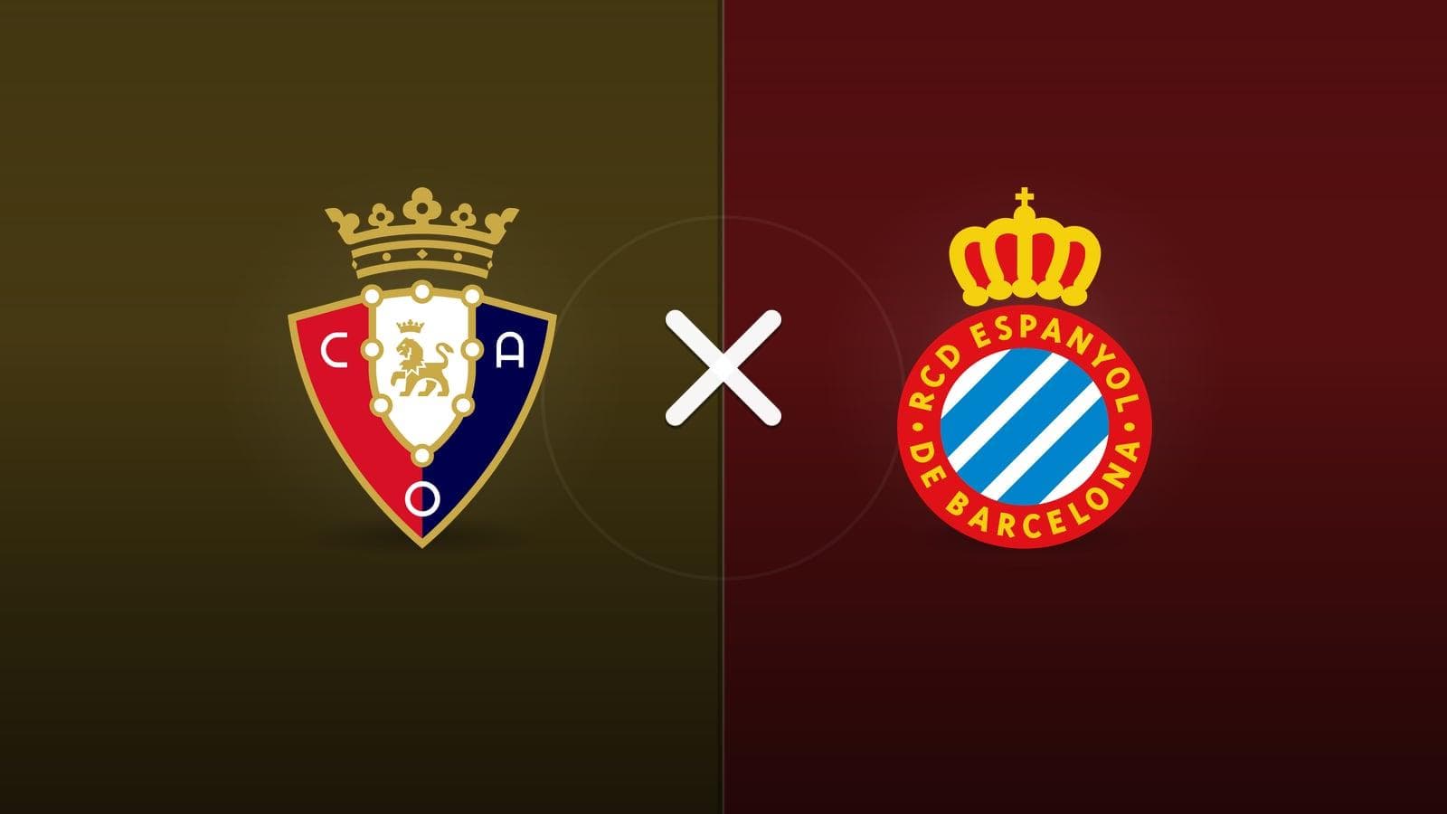 Osasuna x Espanyol jogam hoje às 11h15 pela La Liga. Foto: Diário 24 Horas / Montagem