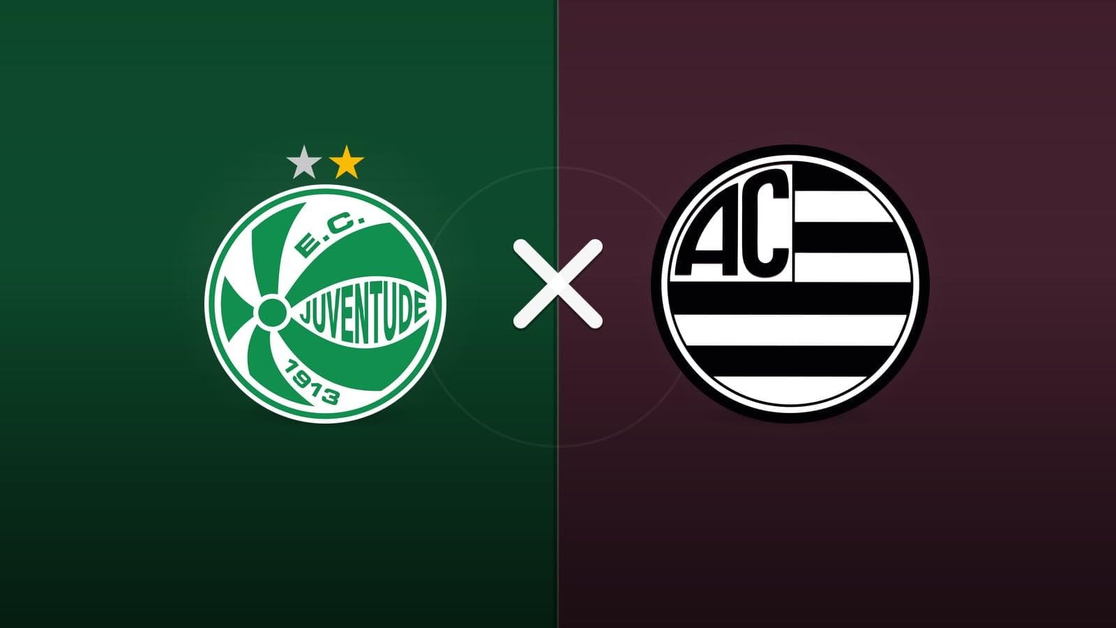 Juventude x Athletic Club jogam hoje às 18h00 pela Serie B. Foto: Diário 24 Horas / Montagem