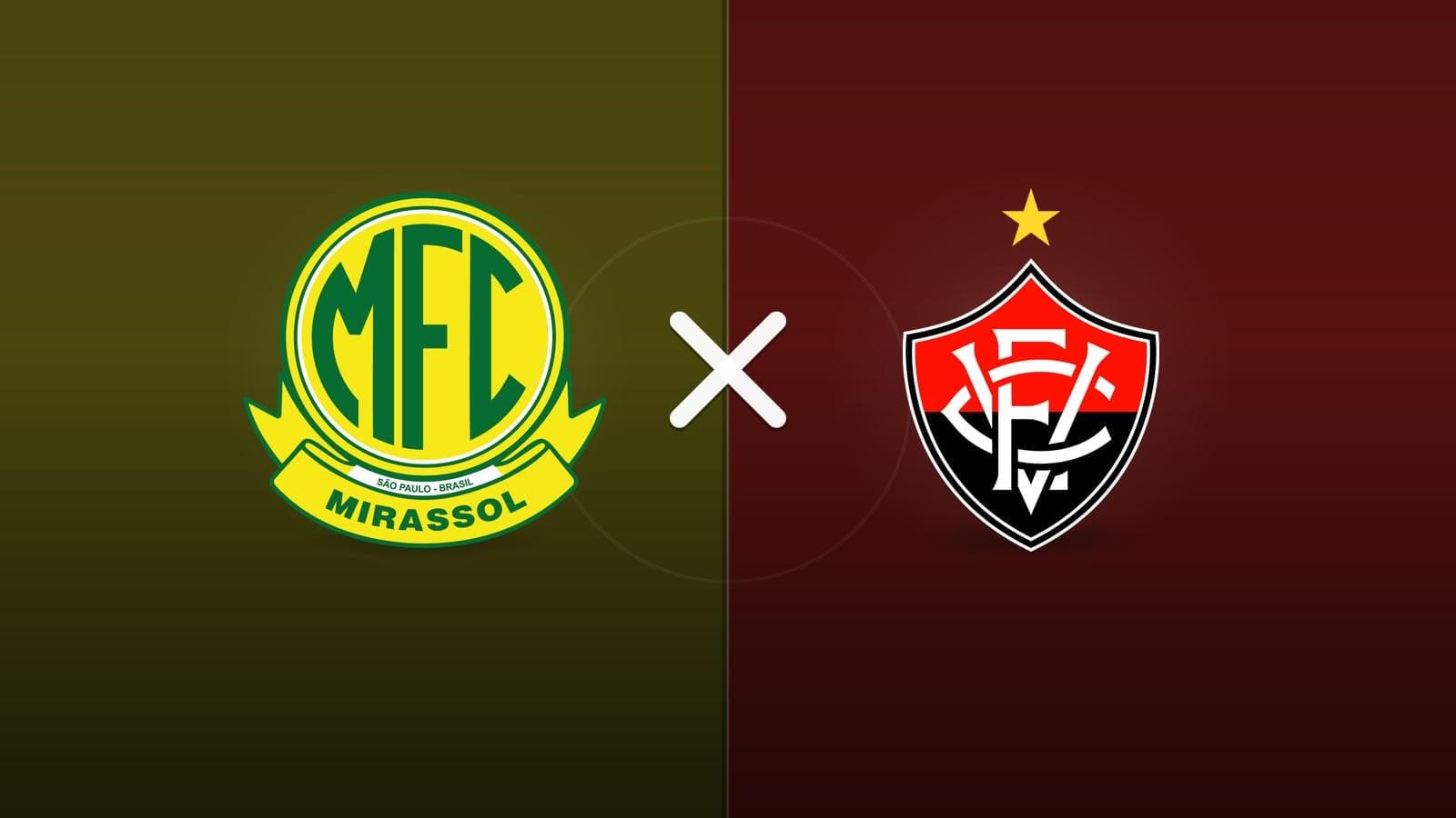 Mirassol x Vitória jogam hoje às 16h00 pela Serie A. Foto: Diário 24 Horas / Montagem