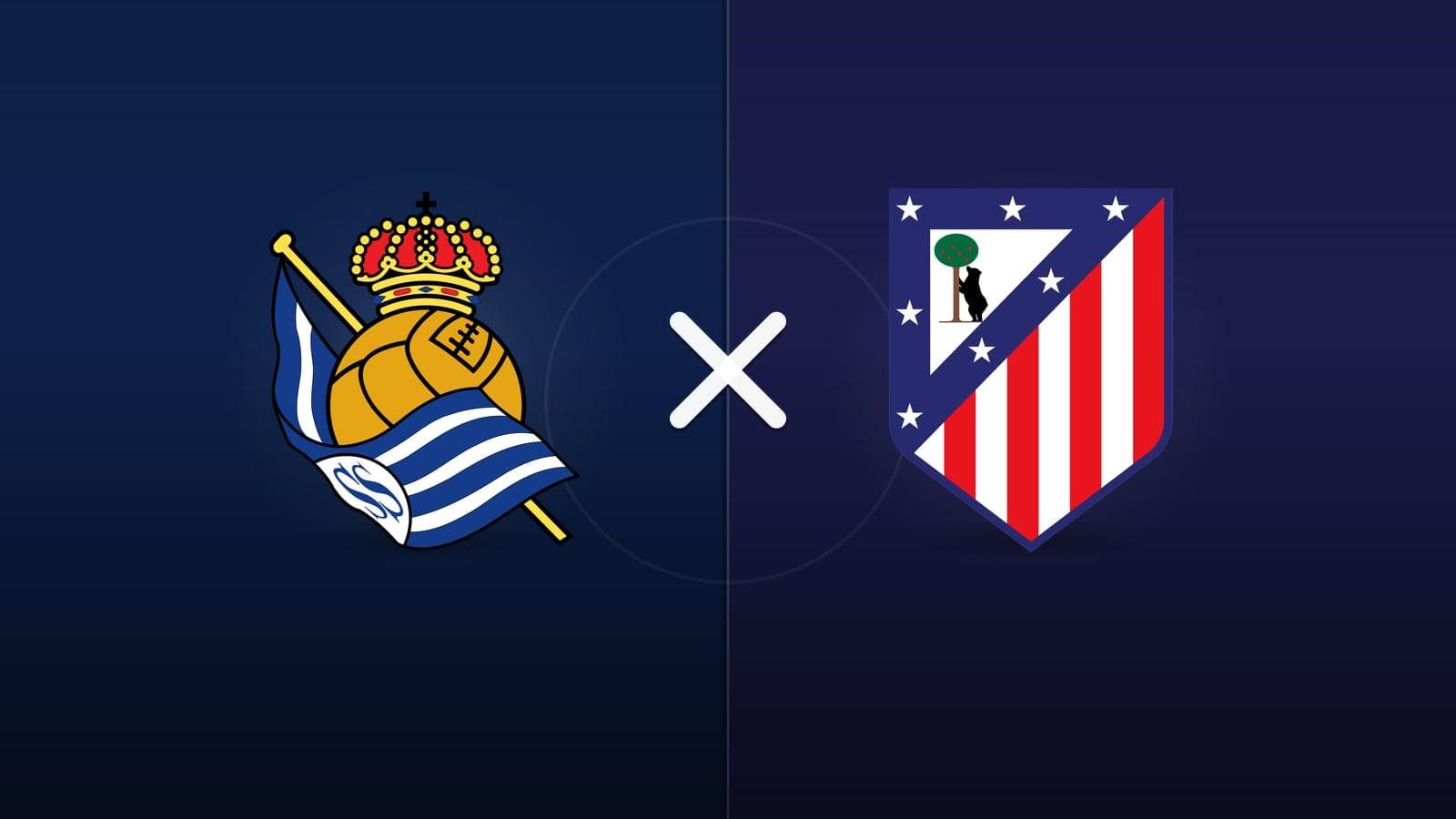 Real Sociedad x Atlético de Madrid jogam hoje às 16h00 pela La Liga. Foto: Diário 24 Horas / Montagem