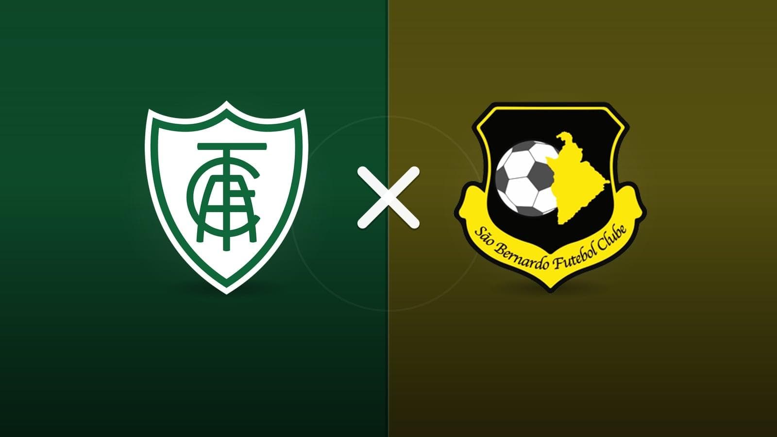 América Mineiro x São Bernardo jogam hoje às 19h30 pela Serie B. Foto: Diário 24 Horas / Montagem