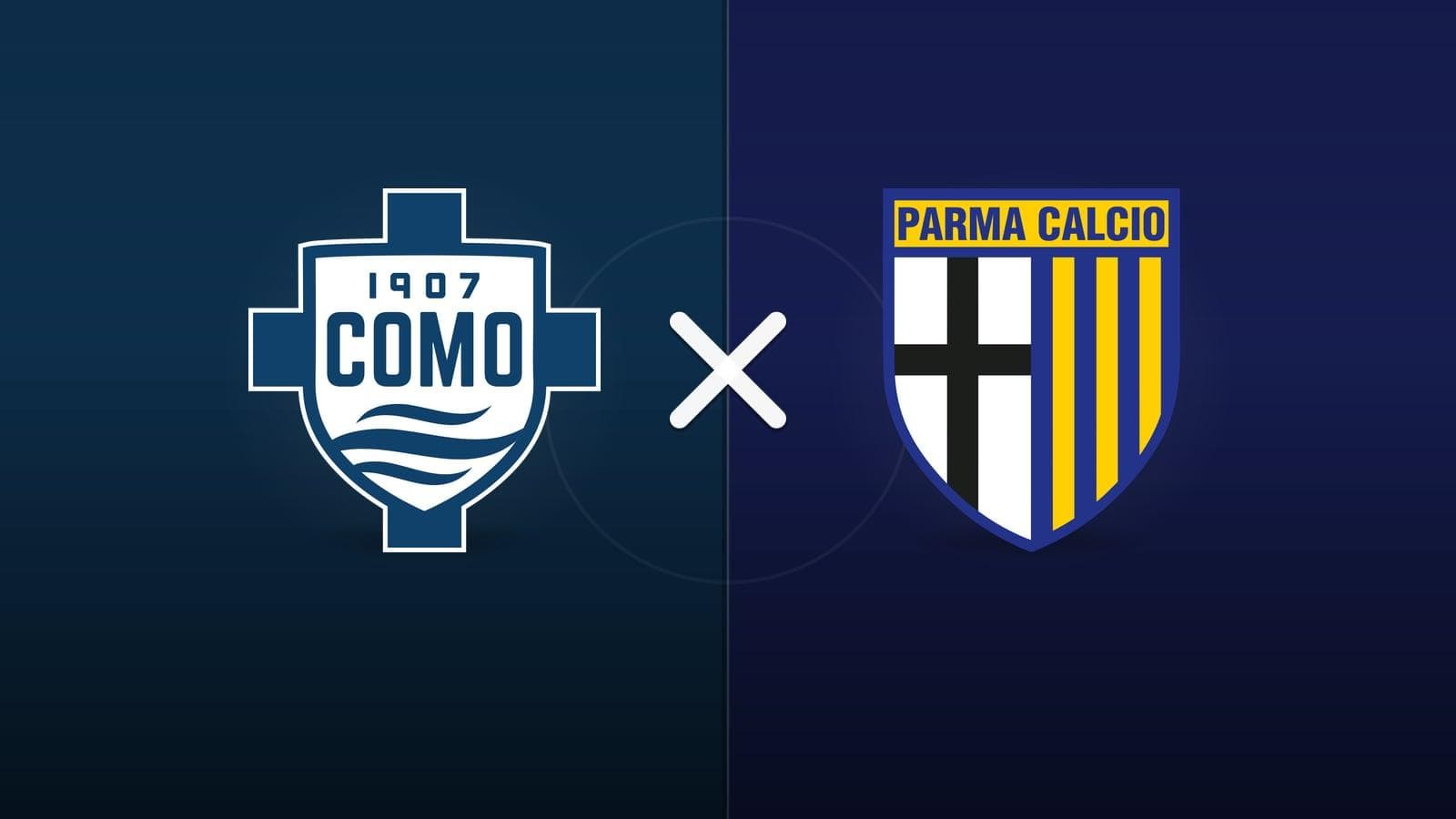 Como x Parma jogam hoje às 13h30 pela Serie A. Foto: Diário 24 Horas / Montagem