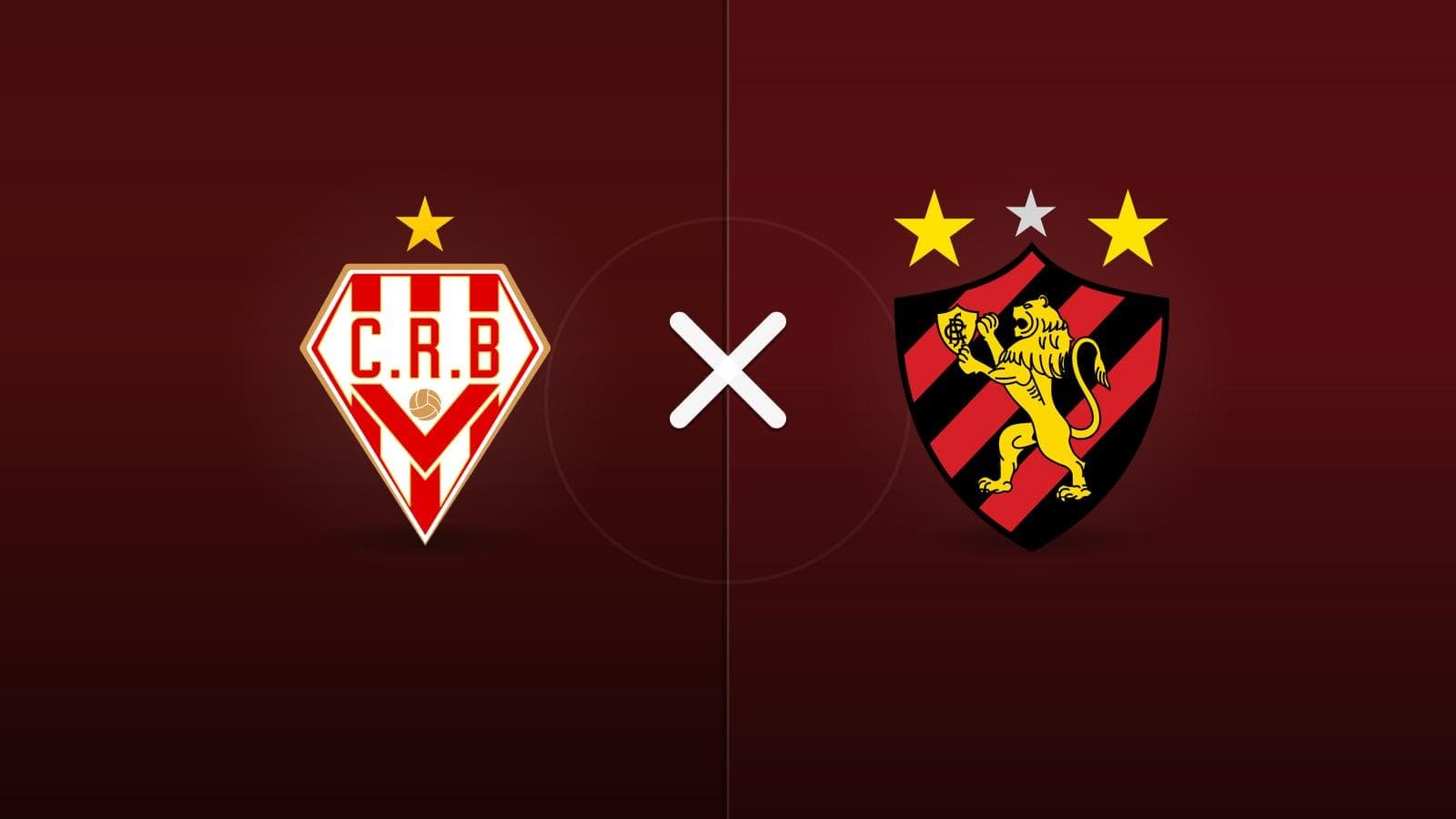 CRB x Sport jogam hoje às 21h00 pela Serie B. Foto: Diário 24 Horas / Montagem