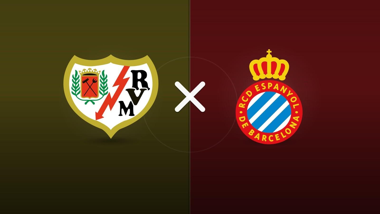 Rayo Vallecano x Espanyol jogam hoje às 14h00 pela La Liga. Foto: Diário 24 Horas / Montagem