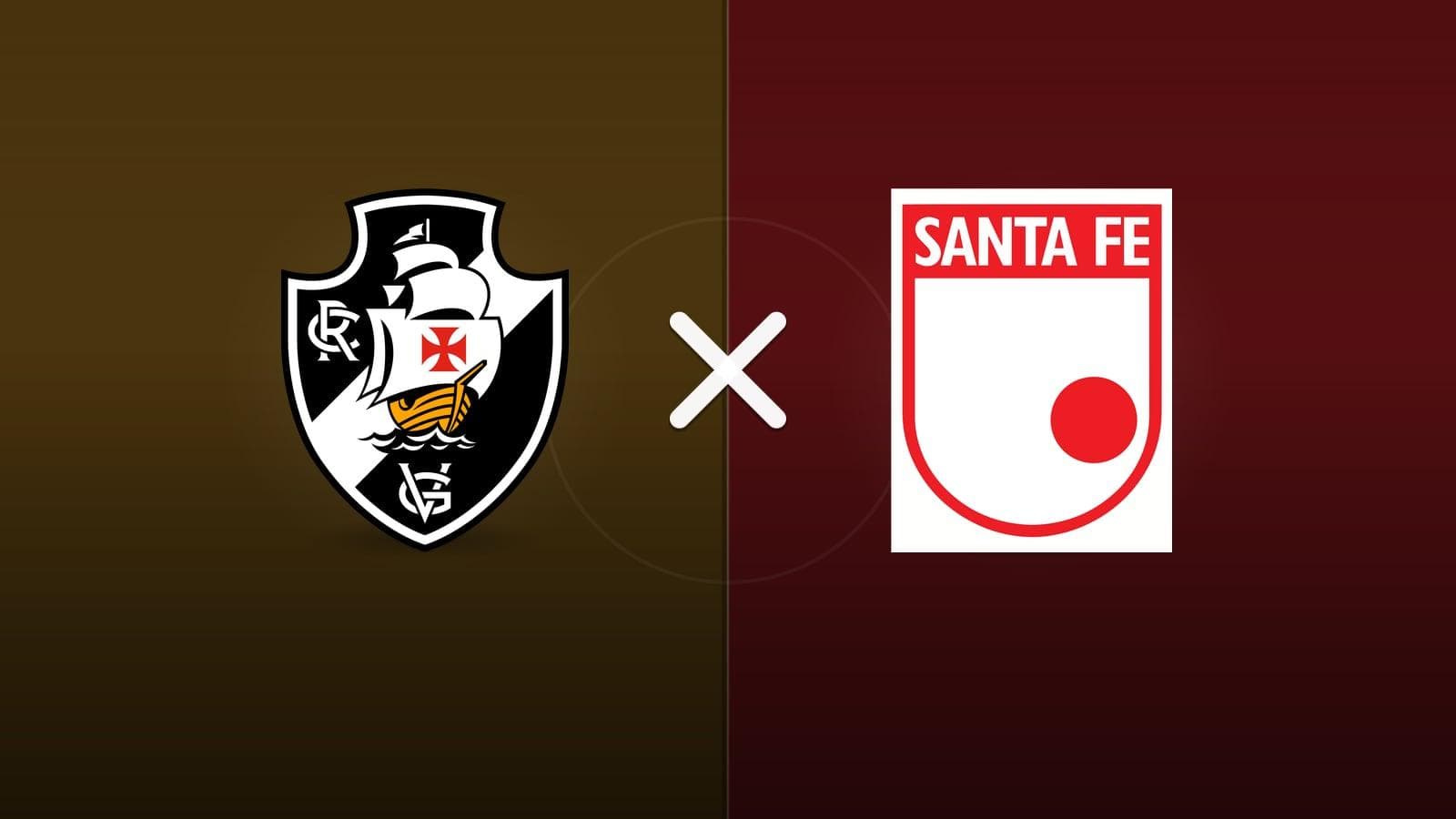 Vasco x Santa Fe jogam hoje às 19h00 pela CONMEBOL Sudamericana. Foto: Diário 24 Horas / Montagem