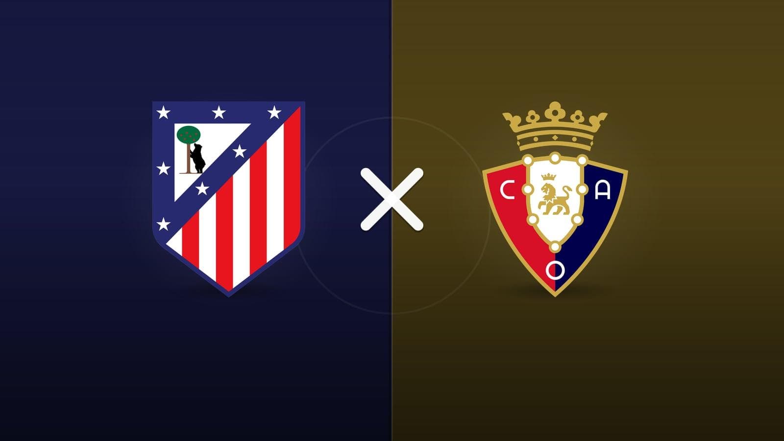 Atlético de Madrid x Osasuna jogam hoje às 14h00 pela La Liga. Foto: Diário 24 Horas / Montagem