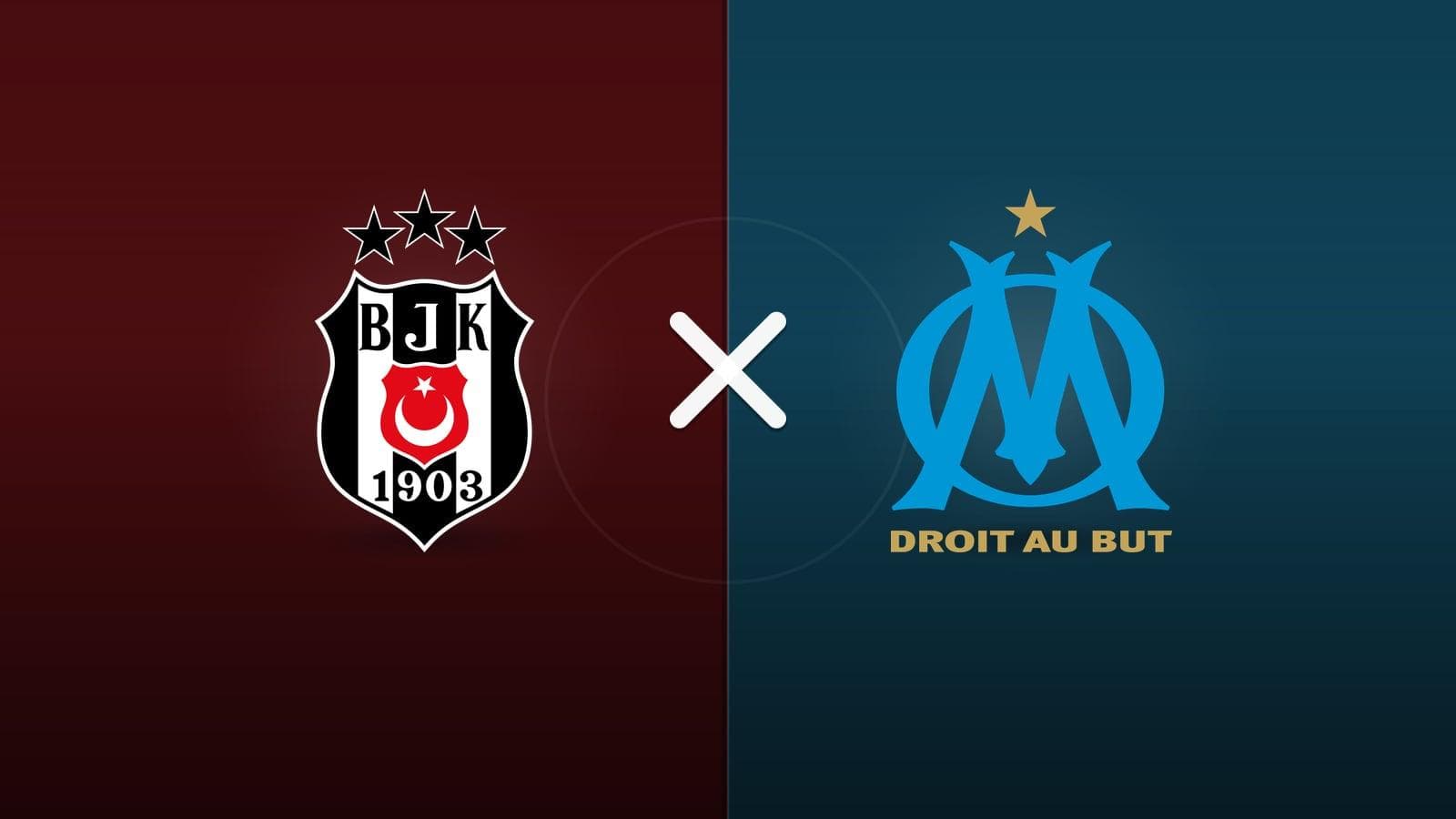 Beşiktaş x Marseille jogam hoje às 16h00 pela UEFA Europa League. Foto: Diário 24 Horas / Montagem