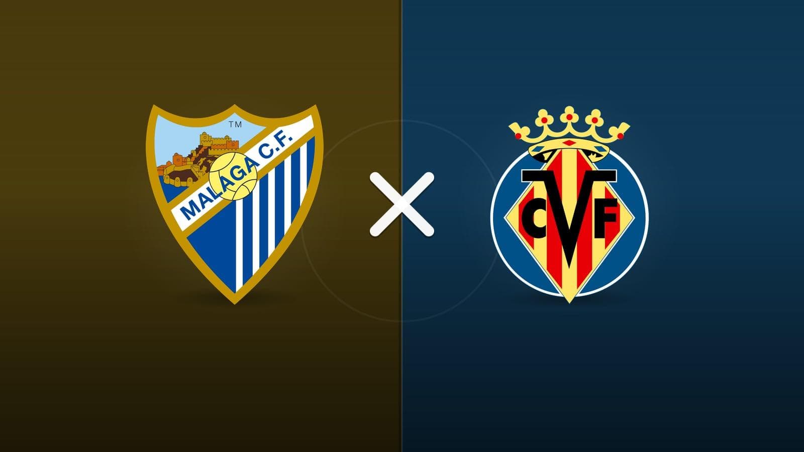Malaga x Villarreal jogam hoje às 16h30 pela La Liga. Foto: Diário 24 Horas / Montagem