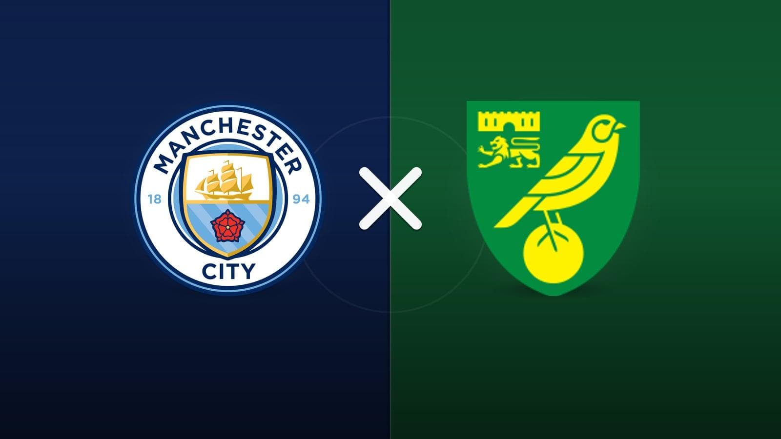 Manchester City x Norwich jogam hoje às 15h30 pela League Cup. Foto: Diário 24 Horas / Montagem