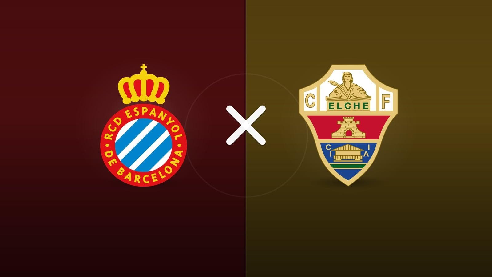 Espanyol x Elche jogam hoje às 16h00 pela La Liga. Foto: Diário 24 Horas / Montagem