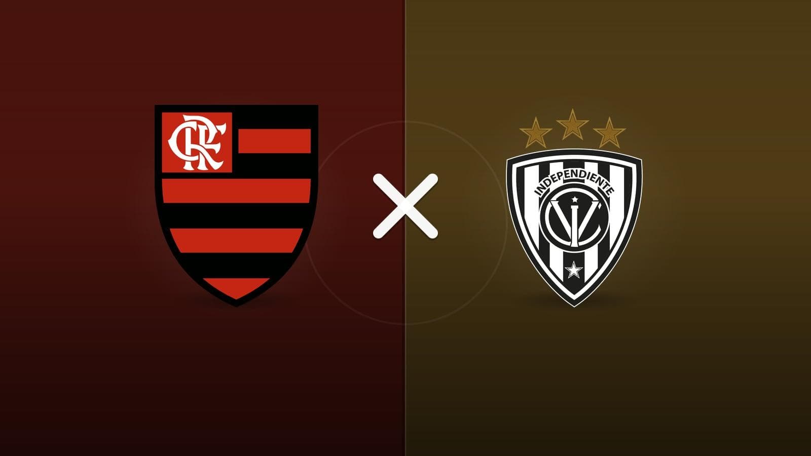 Flamengo x Independiente del Valle jogam hoje às 21h30 pela CONMEBOL Libertadores. Foto: Diário 24 Horas / Montagem