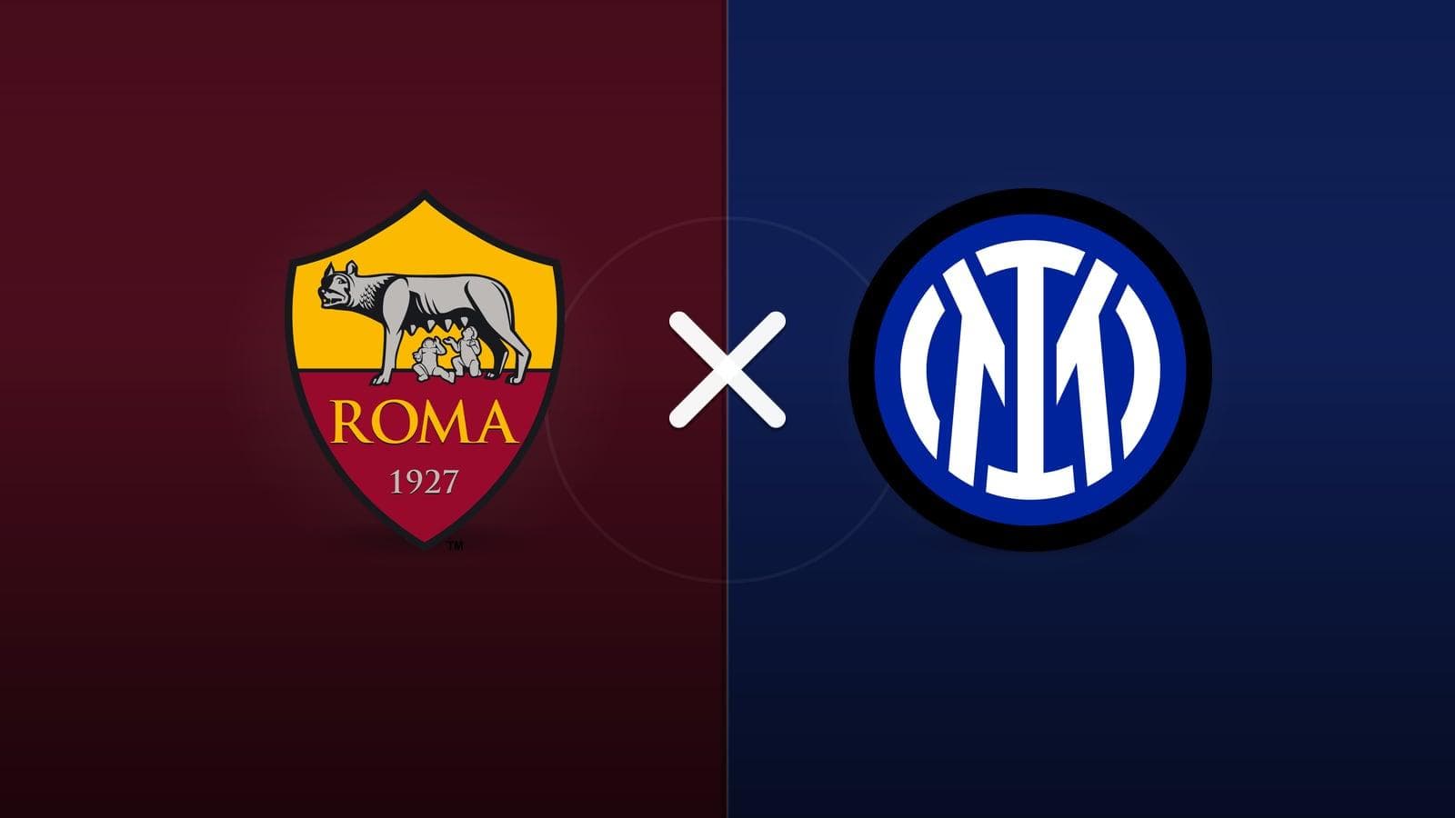 AS Roma x Inter de Milão jogam hoje às 13h00 pela Serie A. Foto: Diário 24 Horas / Montagem