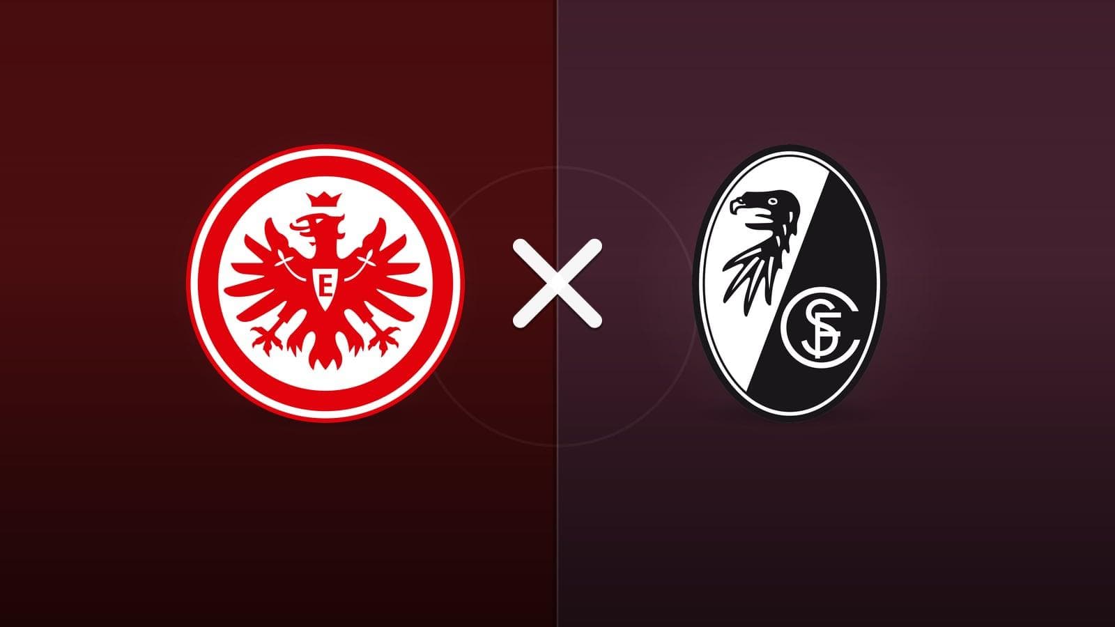 Eintracht Frankfurt x SC Freiburg jogam hoje às 10h30 pela Bundesliga. Foto: Diário 24 Horas / Montagem