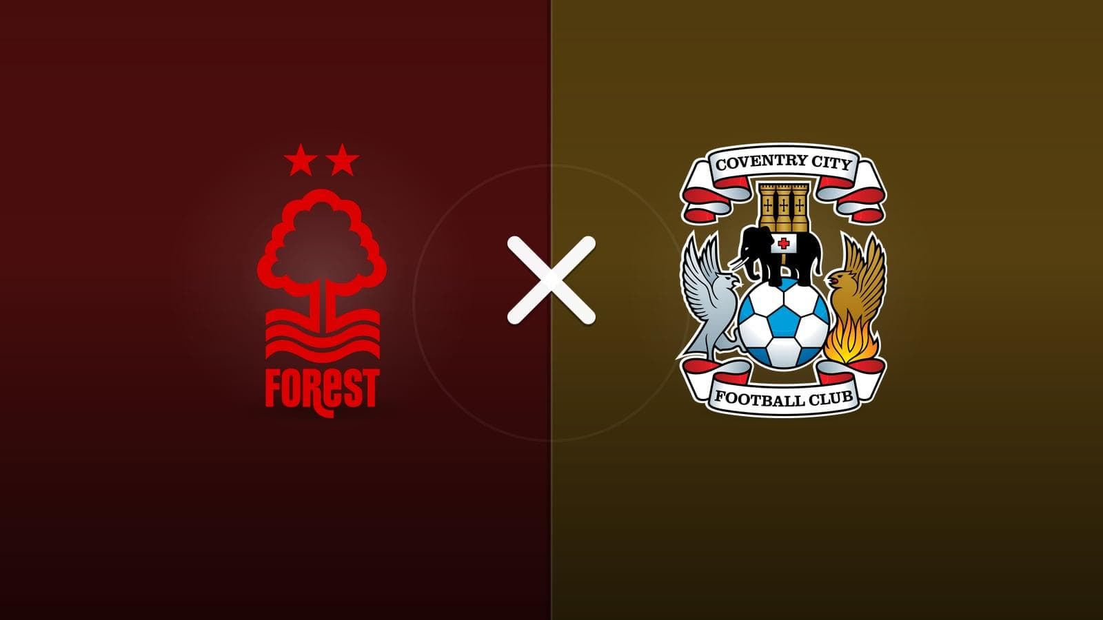 Nottingham Forest x Coventry jogam hoje às 13h30 pela Premier League. Foto: Diário 24 Horas / Montagem