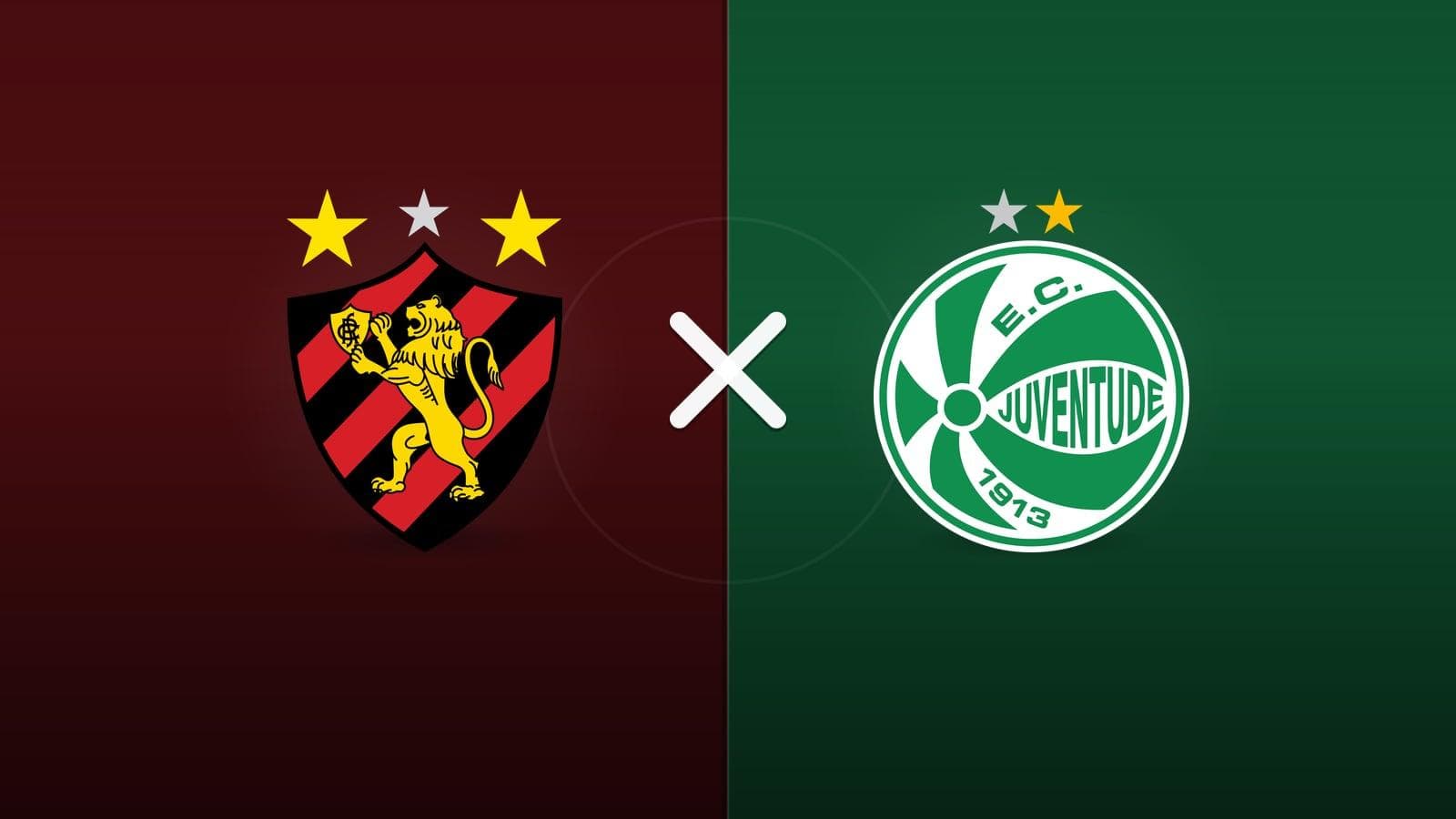 Sport x Juventude jogam hoje às 16h30 pela Serie B. Foto: Diário 24 Horas / Montagem