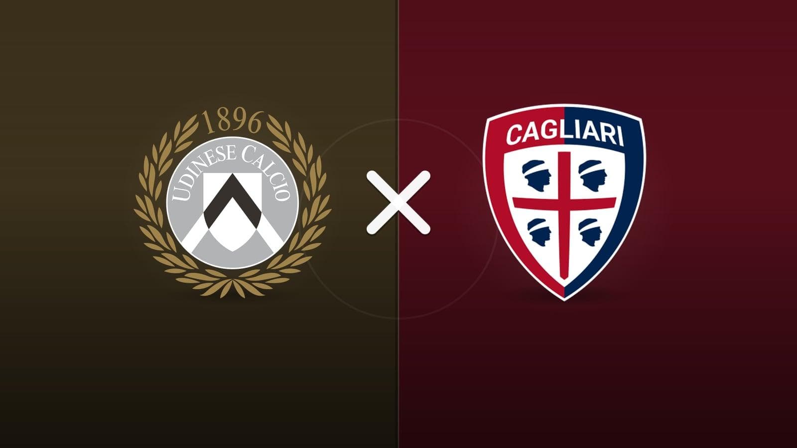 Udinese x Cagliari jogam hoje às 10h00 pela Serie A. Foto: Diário 24 Horas / Montagem