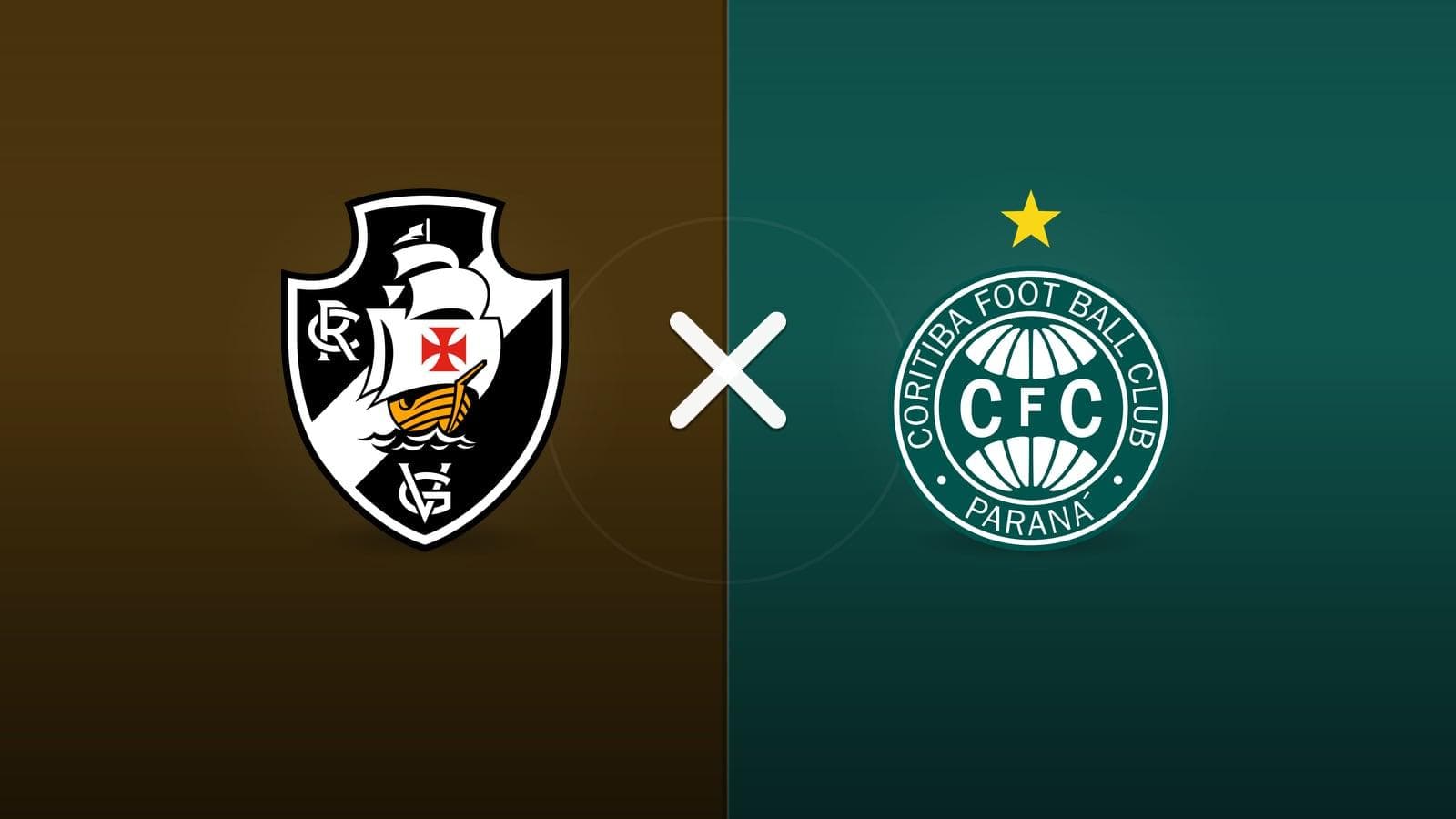 Vasco x Coritiba jogam hoje às 20h30 pela Serie A. Foto: Diário 24 Horas / Montagem