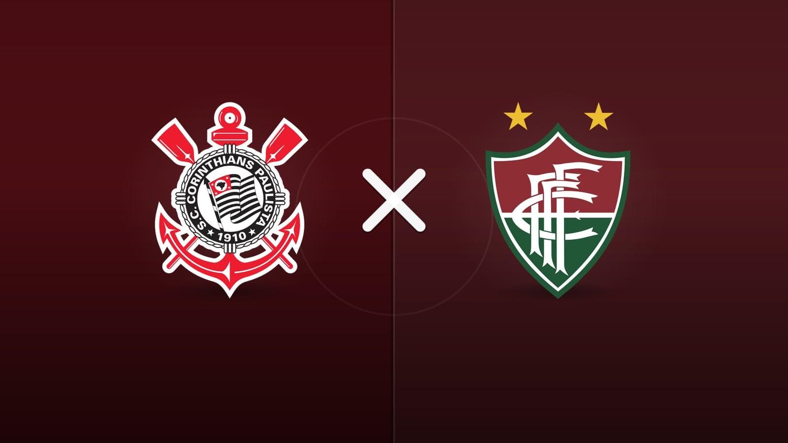Corinthians x Fluminense jogam hoje às 16h00 pela Serie A. Foto: Diário 24 Horas / Montagem