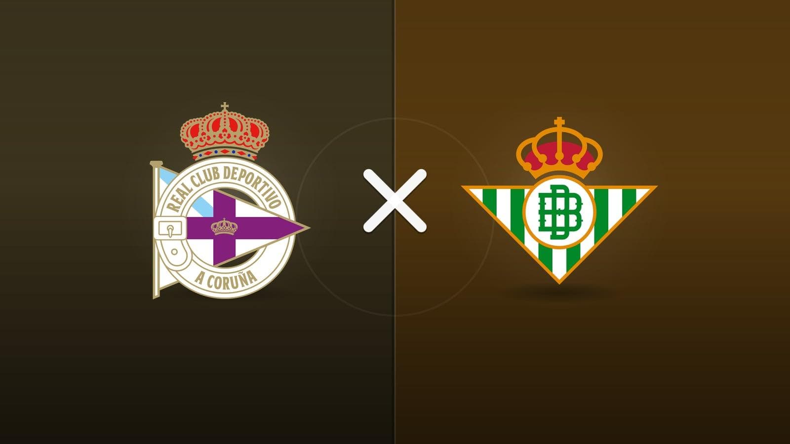 Deportivo La Coruna x Real Betis jogam hoje às 13h30 pela La Liga. Foto: Diário 24 Horas / Montagem