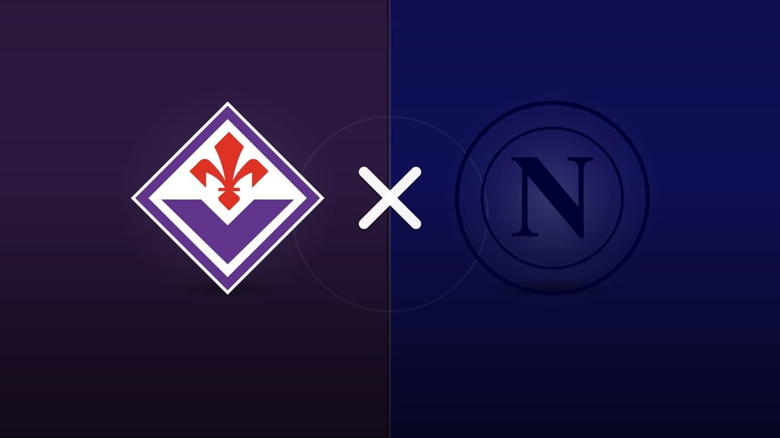 Fiorentina x Napoli jogam hoje às 07h30 pela Serie A. Foto: Diário 24 Horas / Montagem