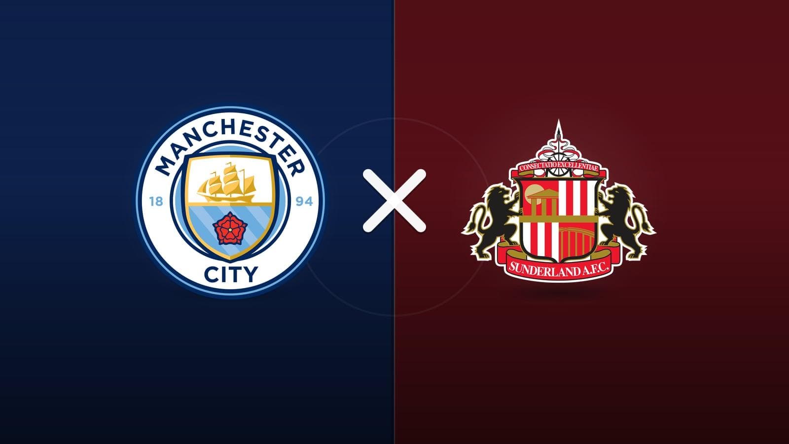 Manchester City x Sunderland jogam hoje às 10h00 pela Premier League. Foto: Diário 24 Horas / Montagem