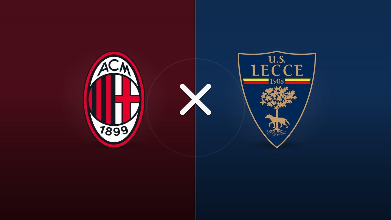 Milan x Lecce jogam hoje às 15h45 pela Serie A. Foto: Diário 24 Horas / Montagem