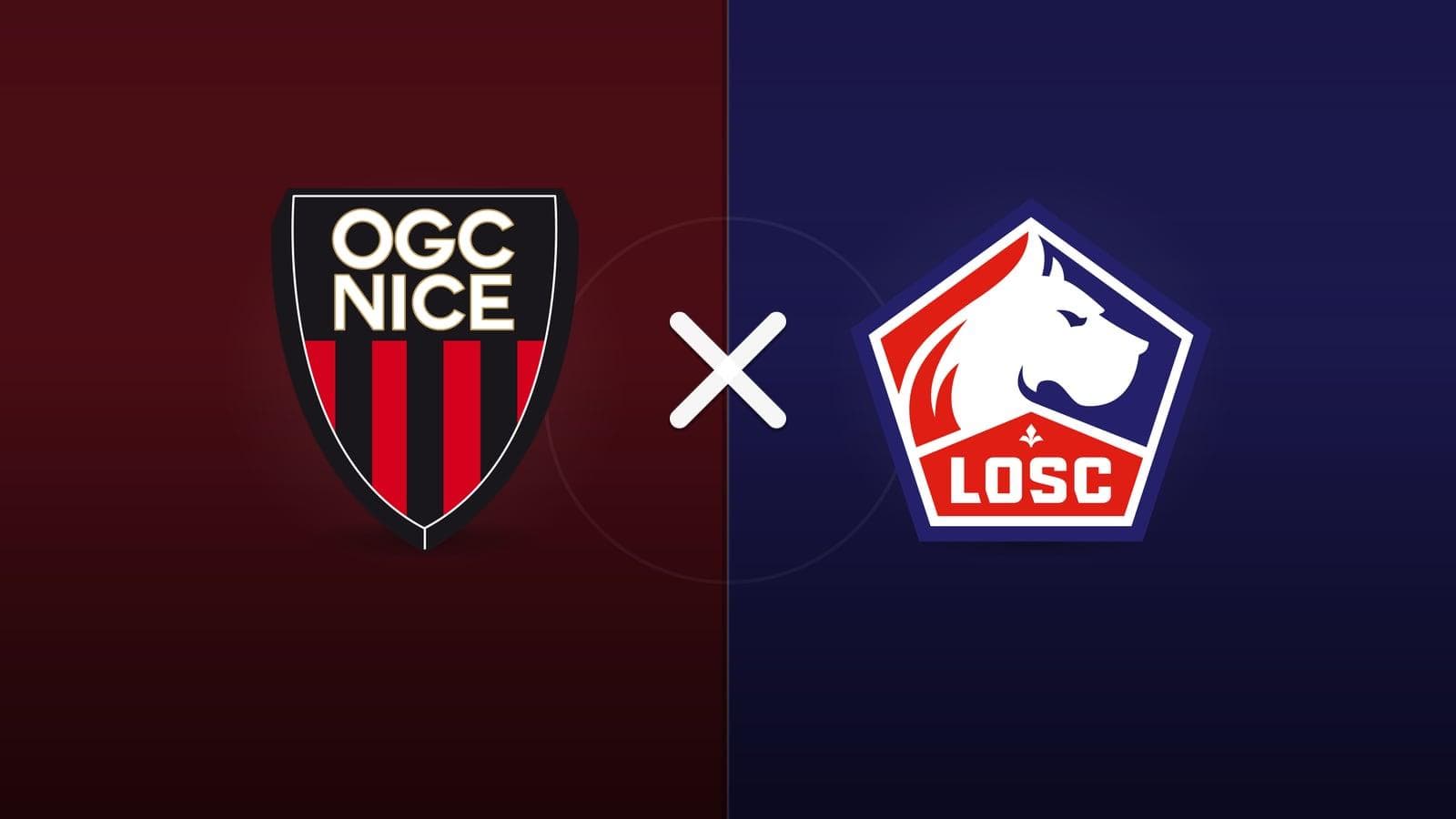 Nice x Lille jogam hoje às 12h15 pela Ligue 1. Foto: Diário 24 Horas / Montagem