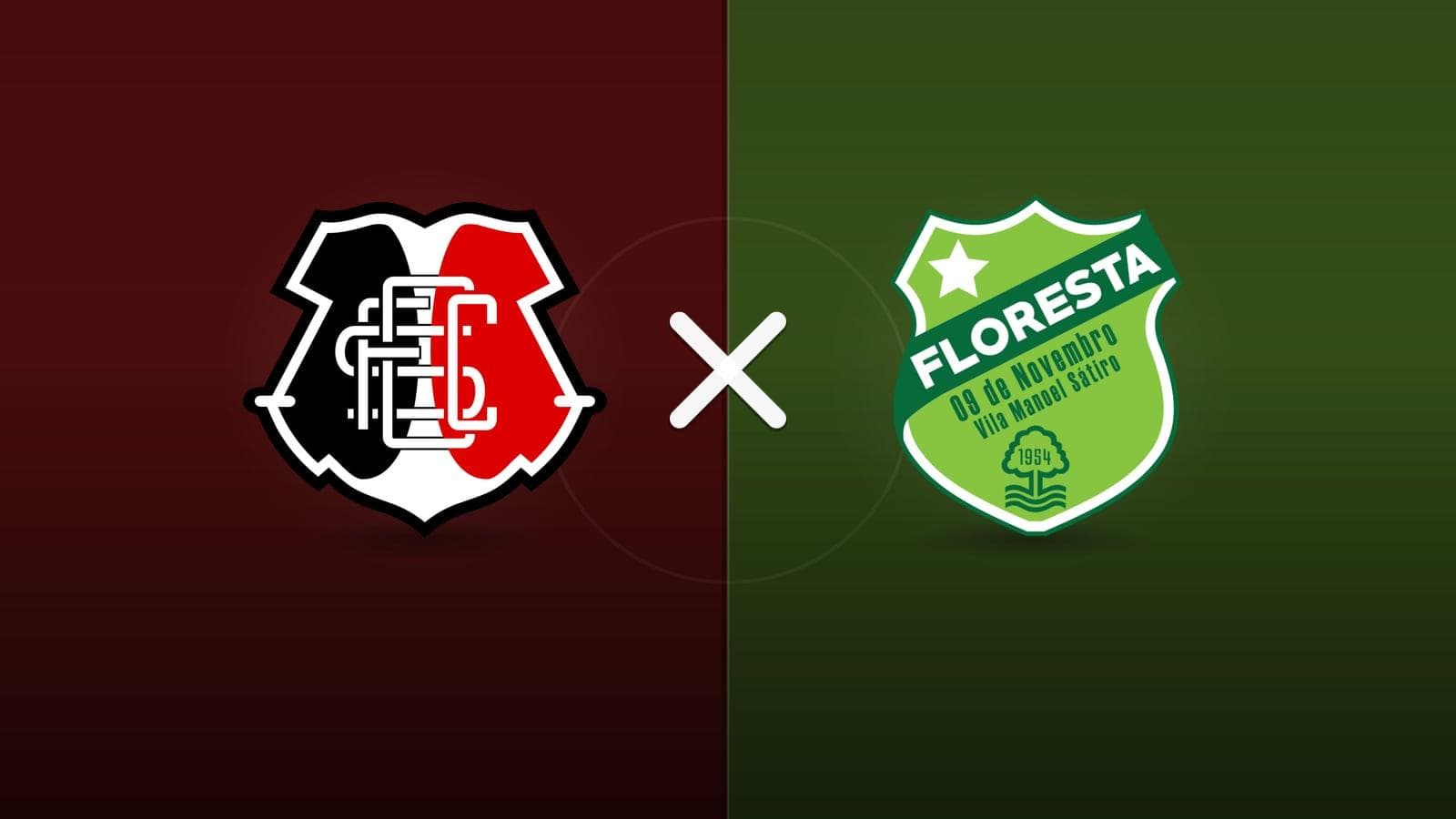 Santa Cruz x Floresta jogam hoje às 16h00 pela Serie C. Foto: Diário 24 Horas / Montagem