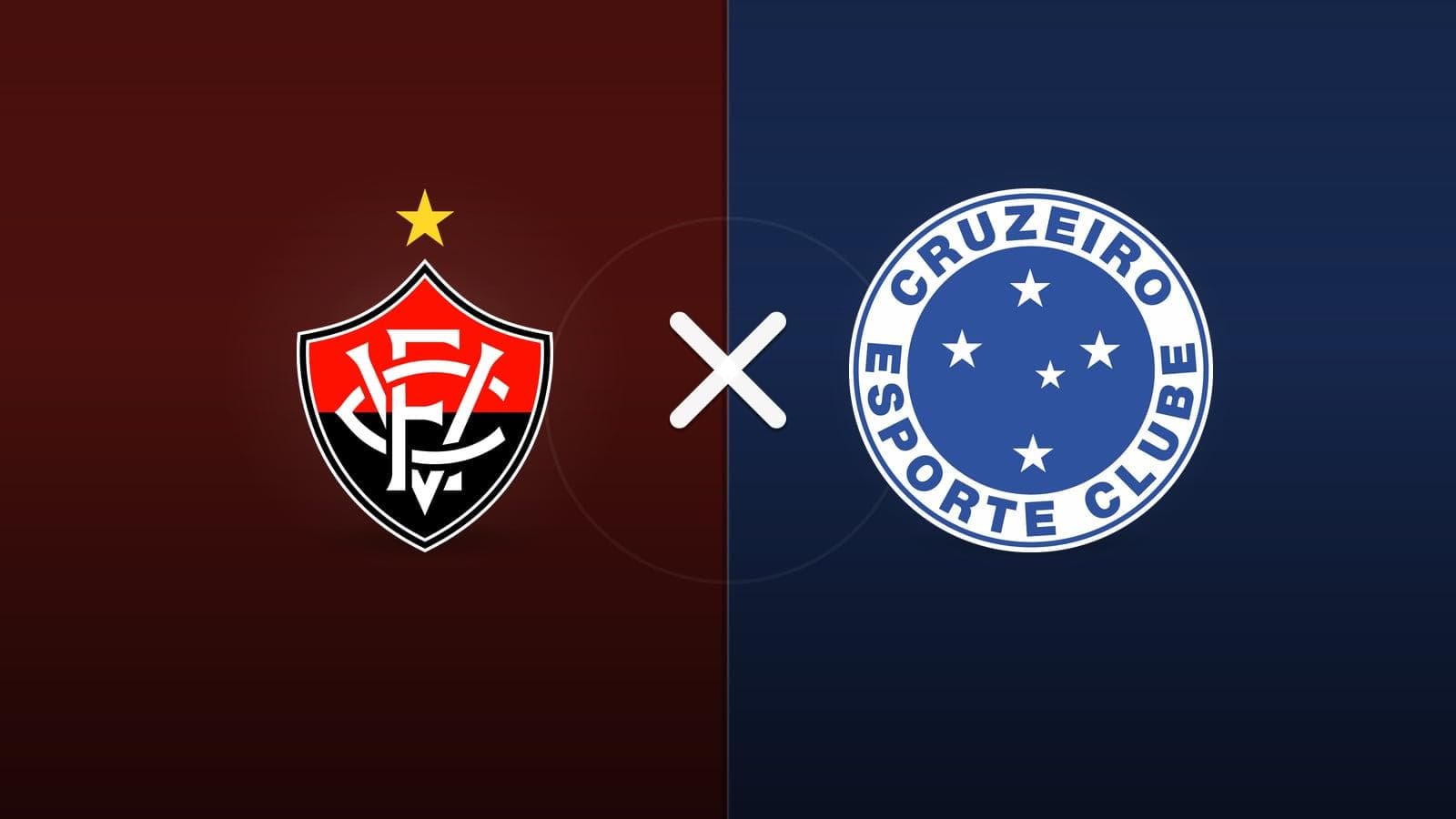 Vitória x Cruzeiro jogam hoje às 16h00 pela Serie A. Foto: Diário 24 Horas / Montagem
