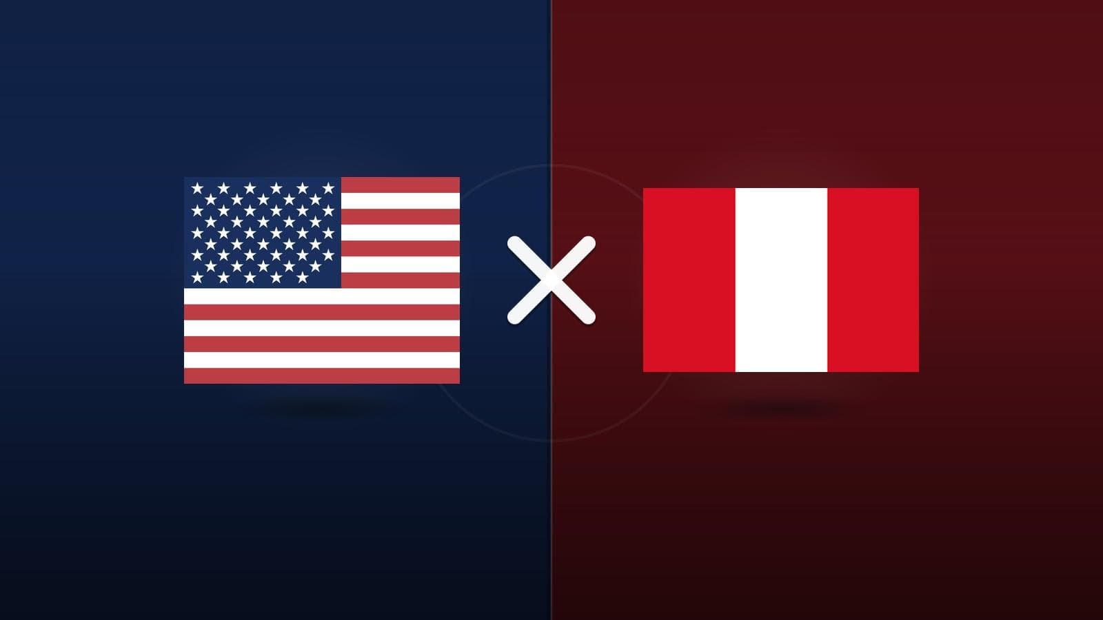 Estados Unidos x Peru jogam hoje às 17h30 pela Friendlies. Foto: Diário 24 Horas / Montagem