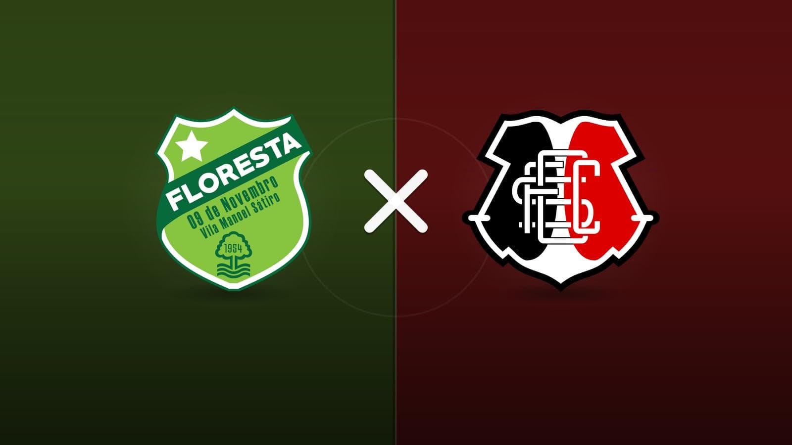 Floresta x Santa Cruz jogam hoje às 17h00 pela Serie C. Foto: Diário 24 Horas / Montagem