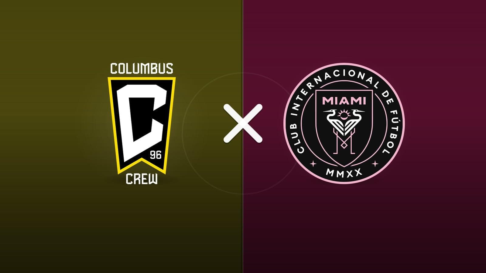 Columbus Crew x Inter Miami jogam hoje às 20h00 pela Major League Soccer. Foto: Diário 24 Horas / Montagem