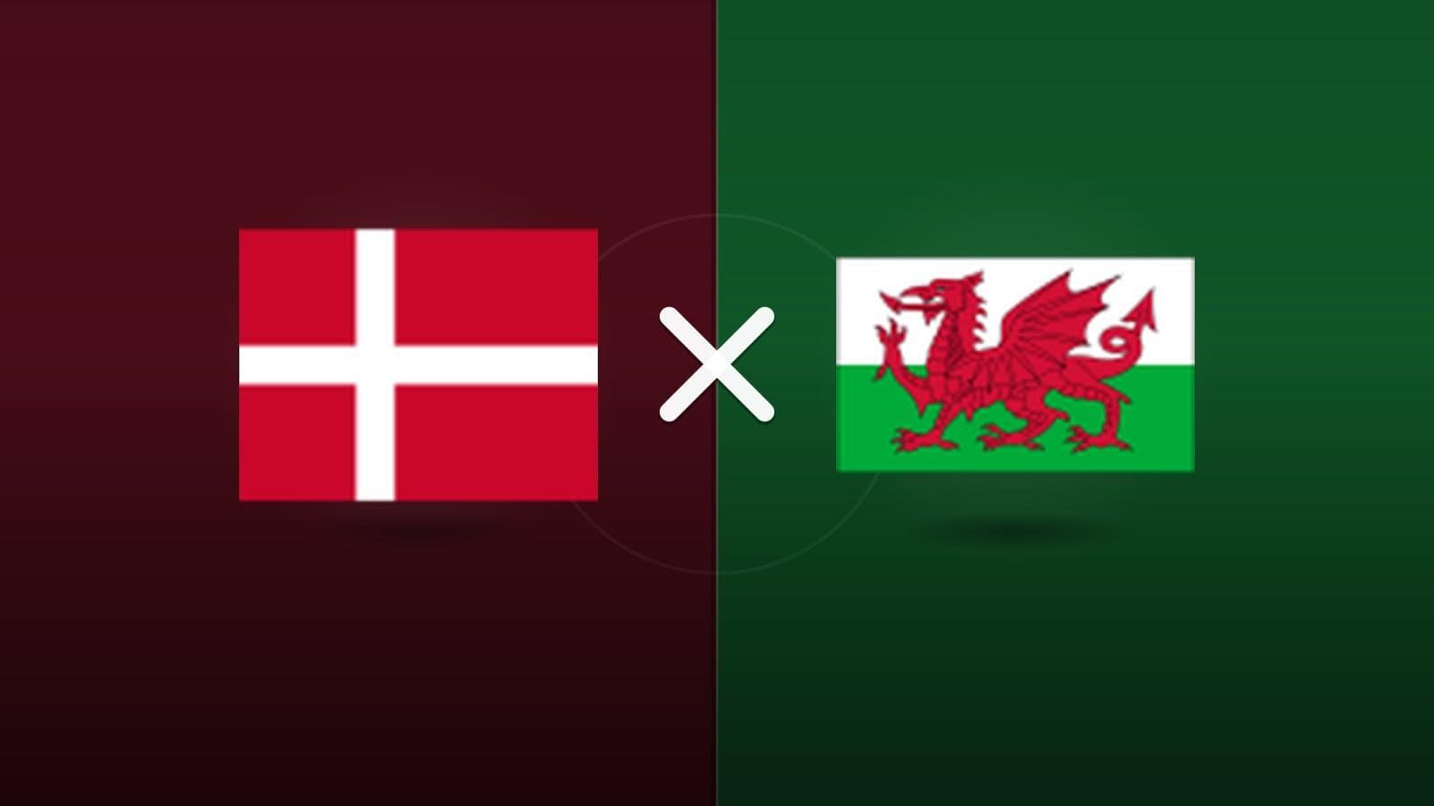 Dinamarca x País de Gales jogam hoje às 13h00 pela UEFA Nations League. Foto: Diário 24 Horas / Montagem