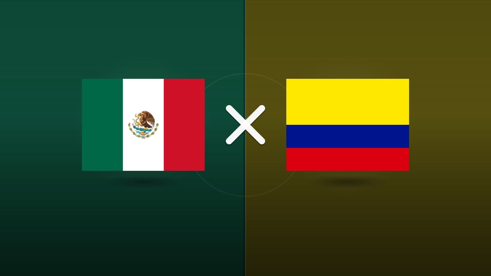 México x Colômbia jogam hoje às 22h00 pela Friendlies. Foto: Diário 24 Horas / Montagem