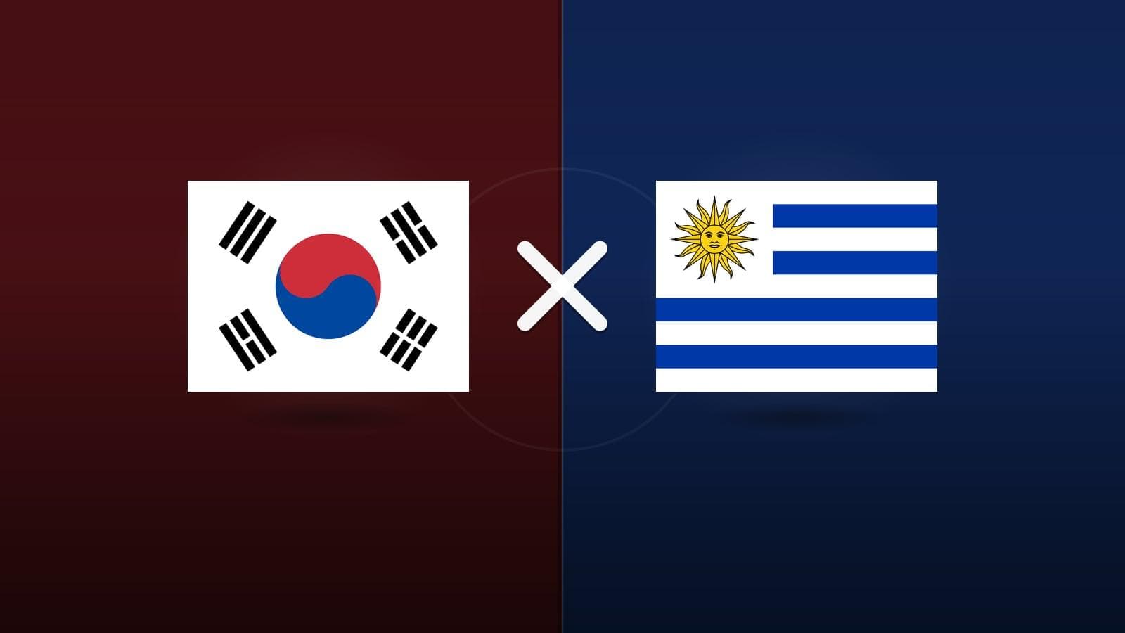 Coreia do Sul x Uruguai jogam hoje às 08h00 pela Friendlies. Foto: Diário 24 Horas / Montagem