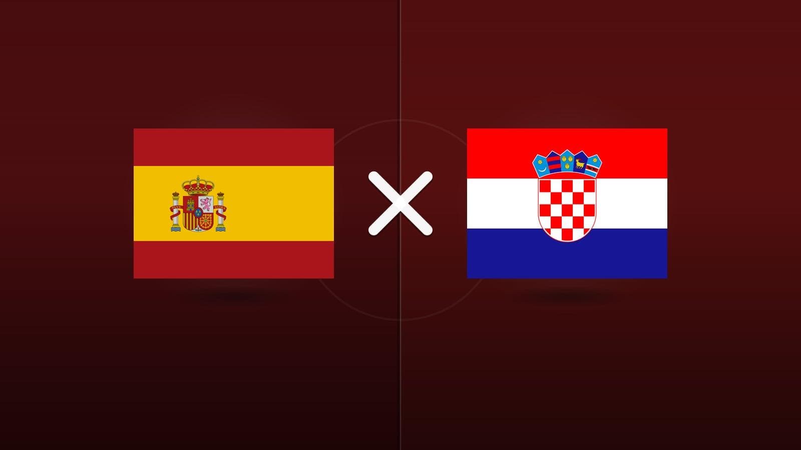 Espanha x Croácia jogam hoje às 15h45 pela UEFA Nations League. Foto: Diário 24 Horas / Montagem