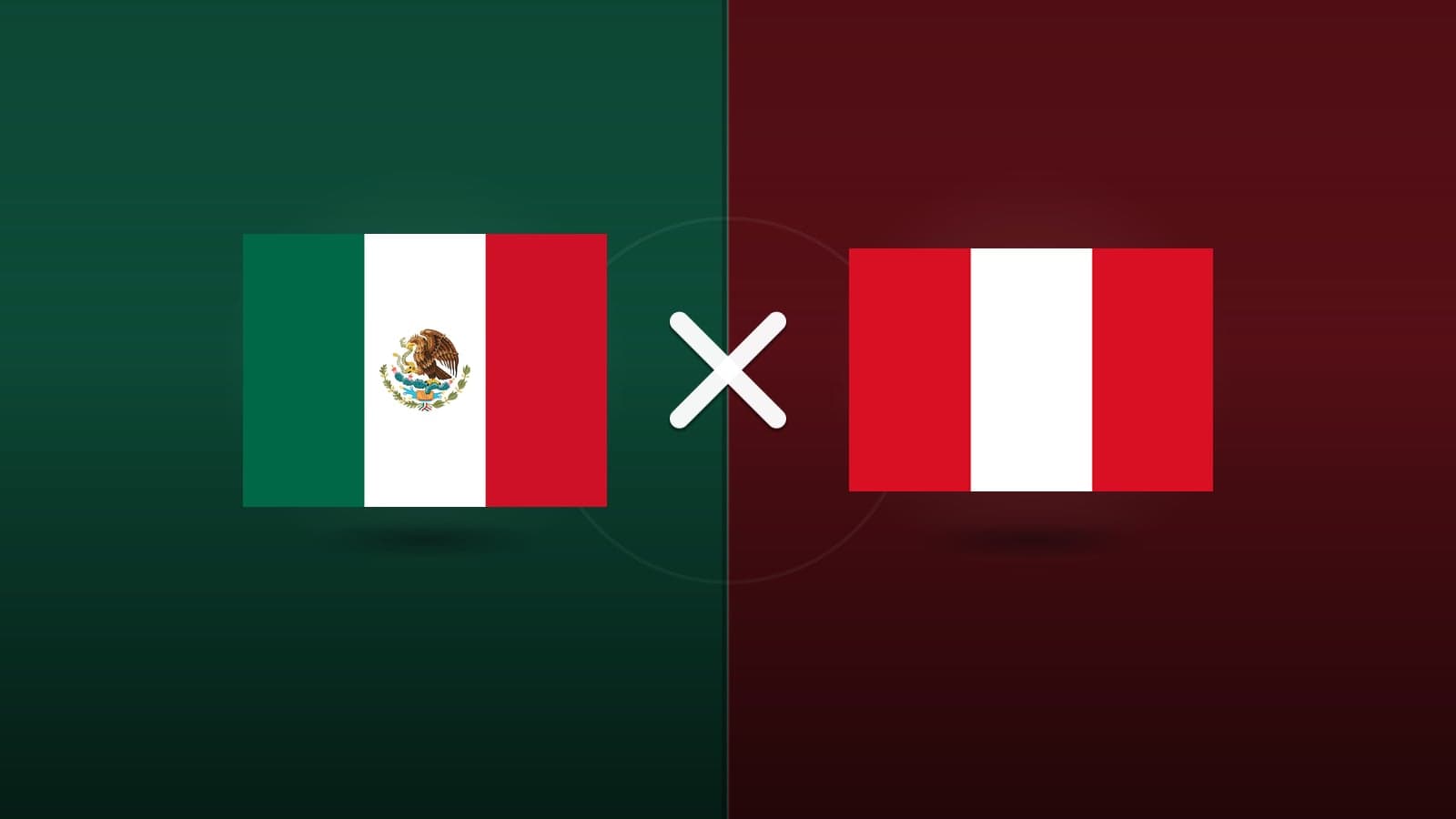 México x Peru jogam hoje às 22h00 pela Friendlies. Foto: Diário 24 Horas / Montagem