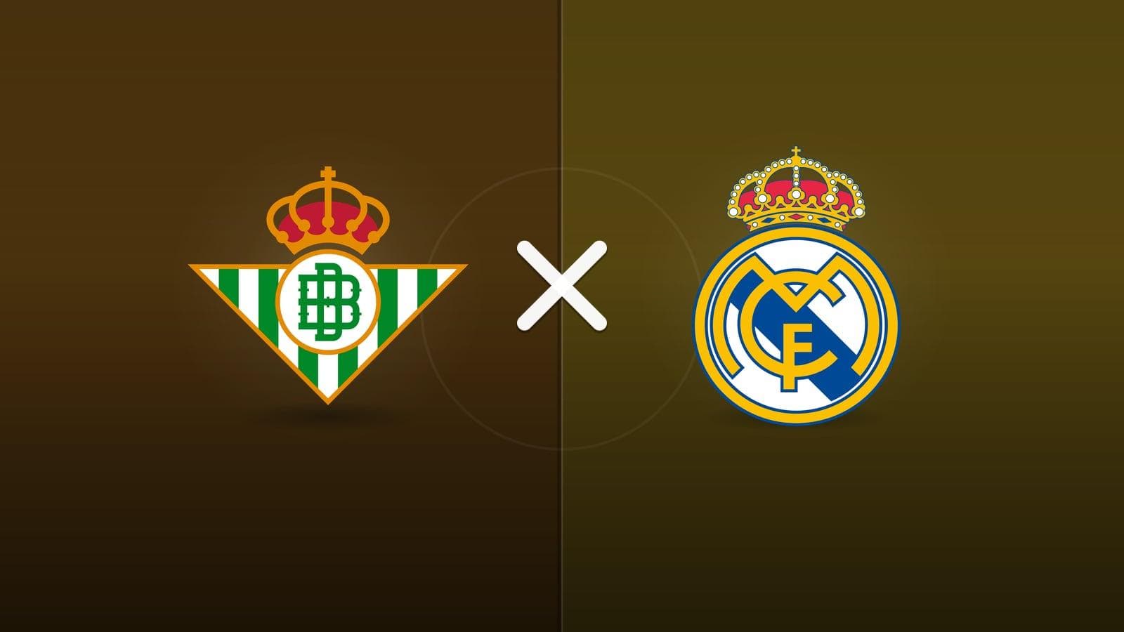 Real Betis x Real Madrid jogam hoje às 16h00 pela La Liga. Foto: Diário 24 Horas / Montagem