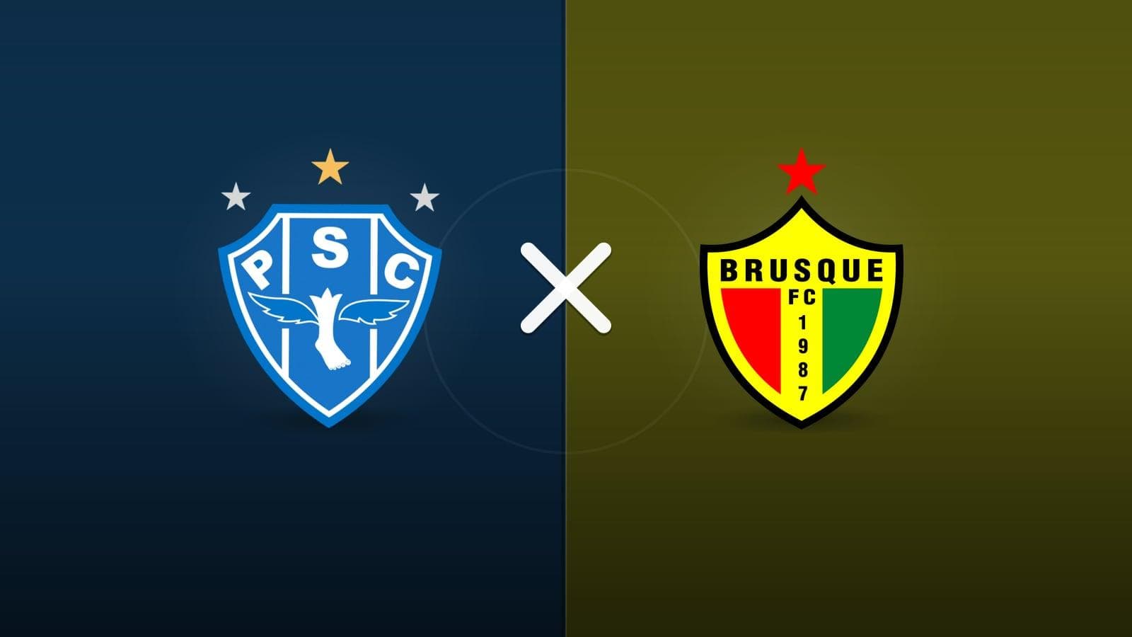 Paysandu x Brusque jogam hoje às 18h00 pela Serie C. Foto: Diário 24 Horas / Montagem