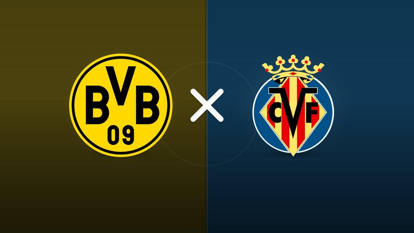 Borussia Dortmund x Villarreal jogam hoje às 16h00 pela UEFA Champions League. Foto: Diário 24 Horas / Montagem