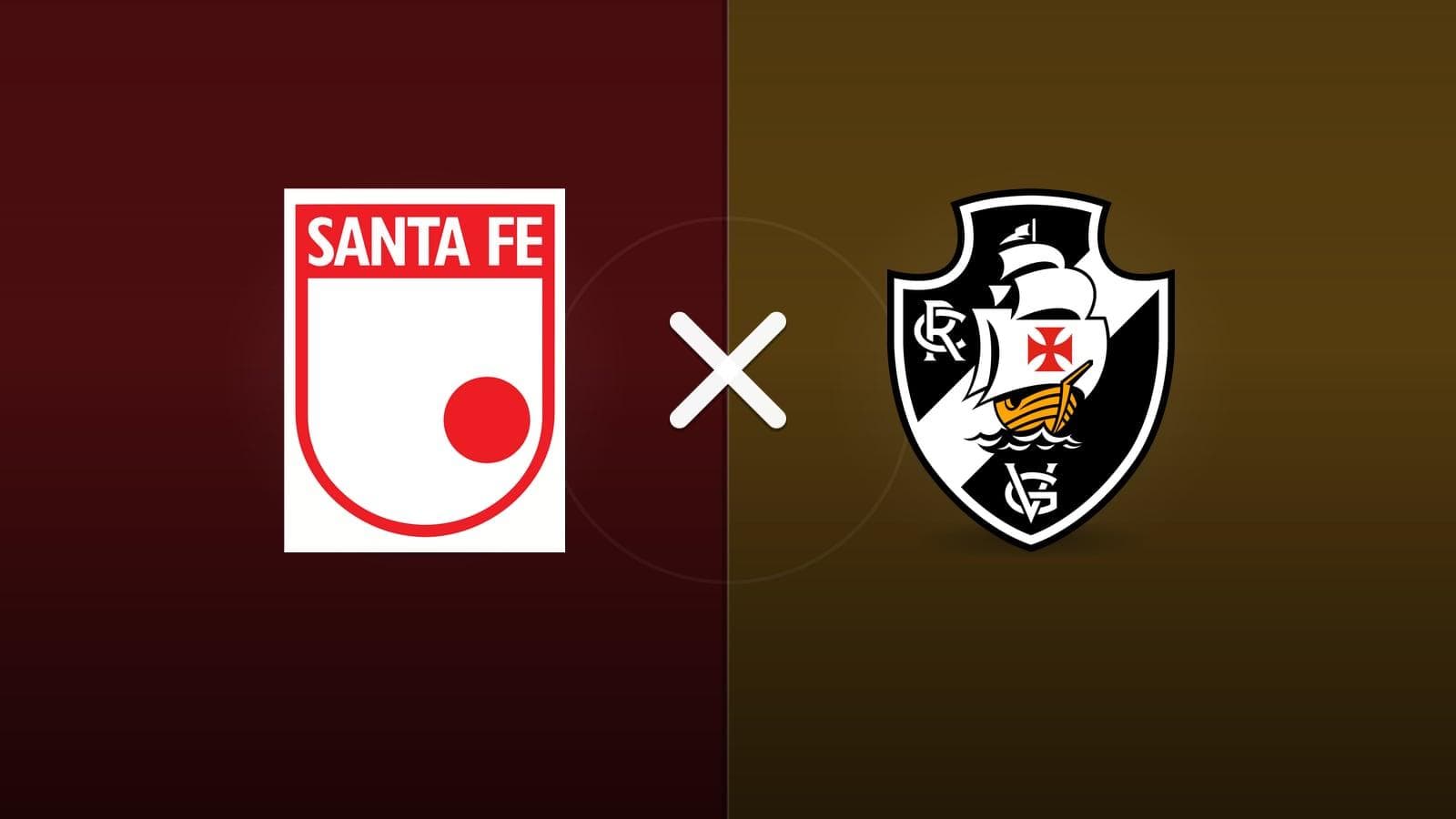 Santa Fe x Vasco jogam hoje às 19h00 pela CONMEBOL Sudamericana. Foto: Diário 24 Horas / Montagem