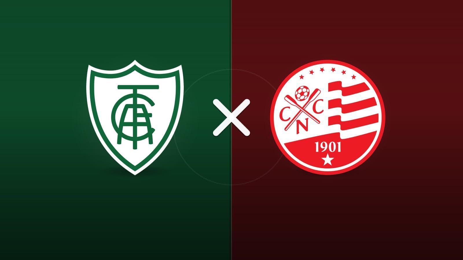América Mineiro x Náutico jogam hoje às 20h30 pela Serie B. Foto: Diário 24 Horas / Montagem