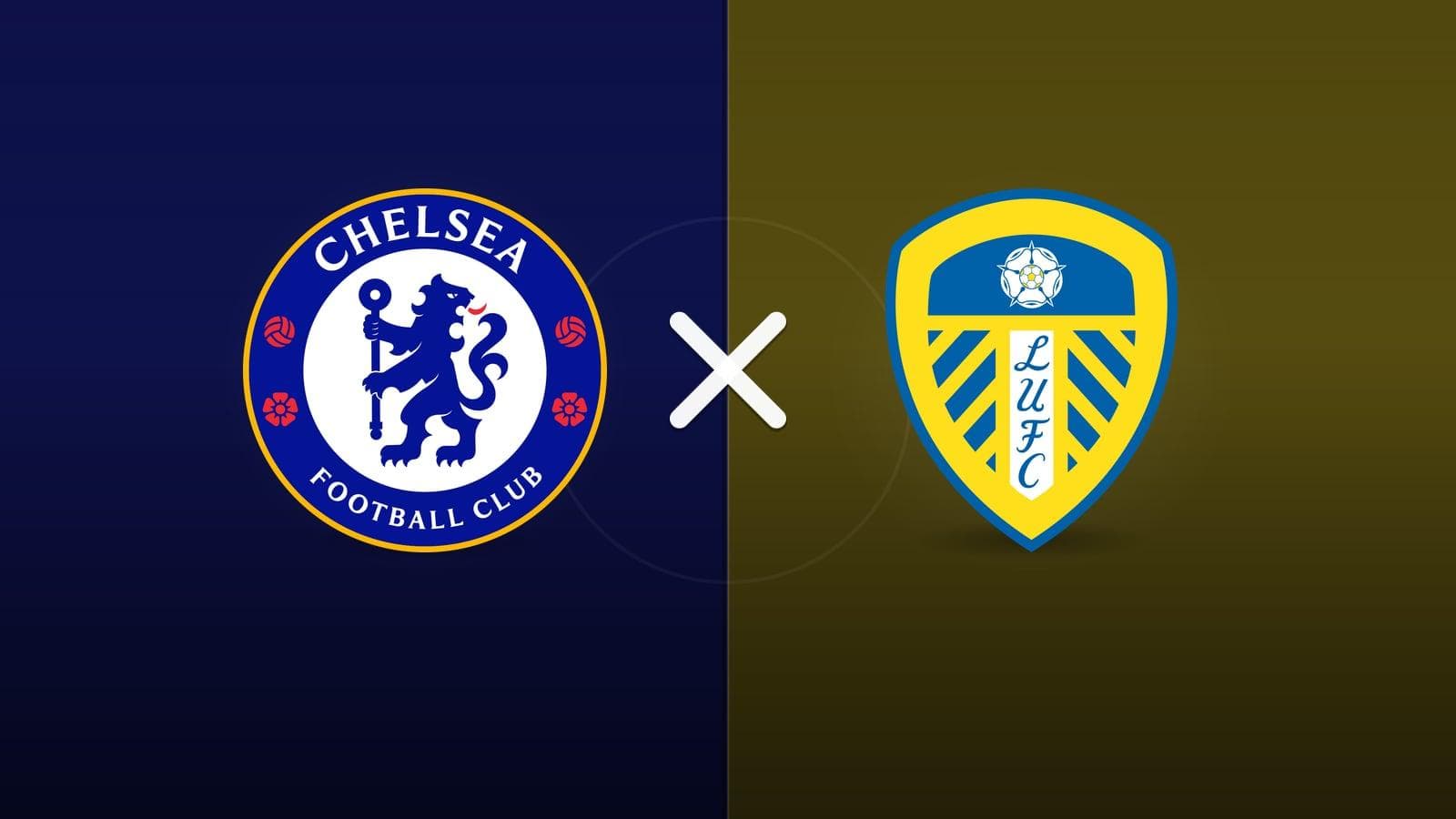 Chelsea x Leeds jogam hoje às 16h00 pela League Cup. Foto: Diário 24 Horas / Montagem